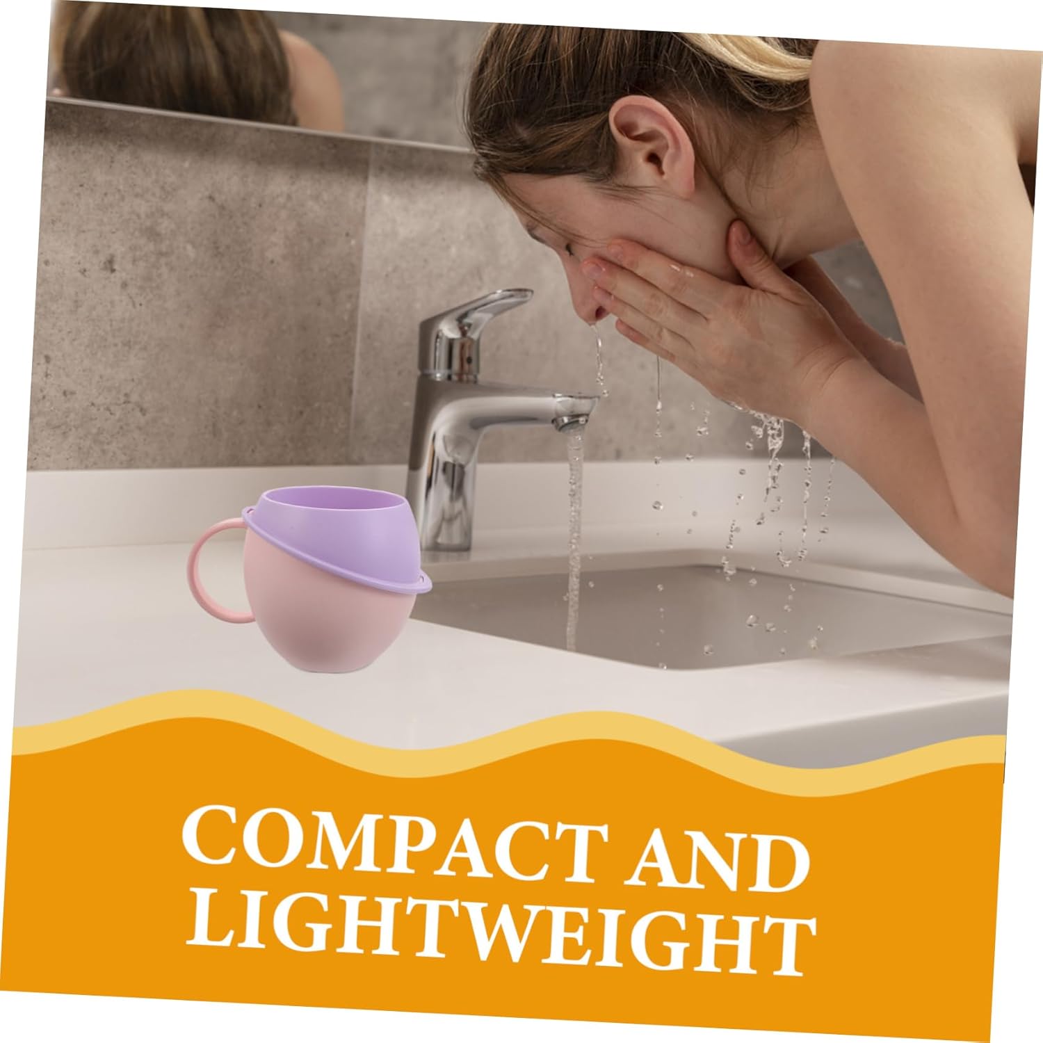 Sosoport 2pcs Toothbrush Cup - Unbreakable with Handle