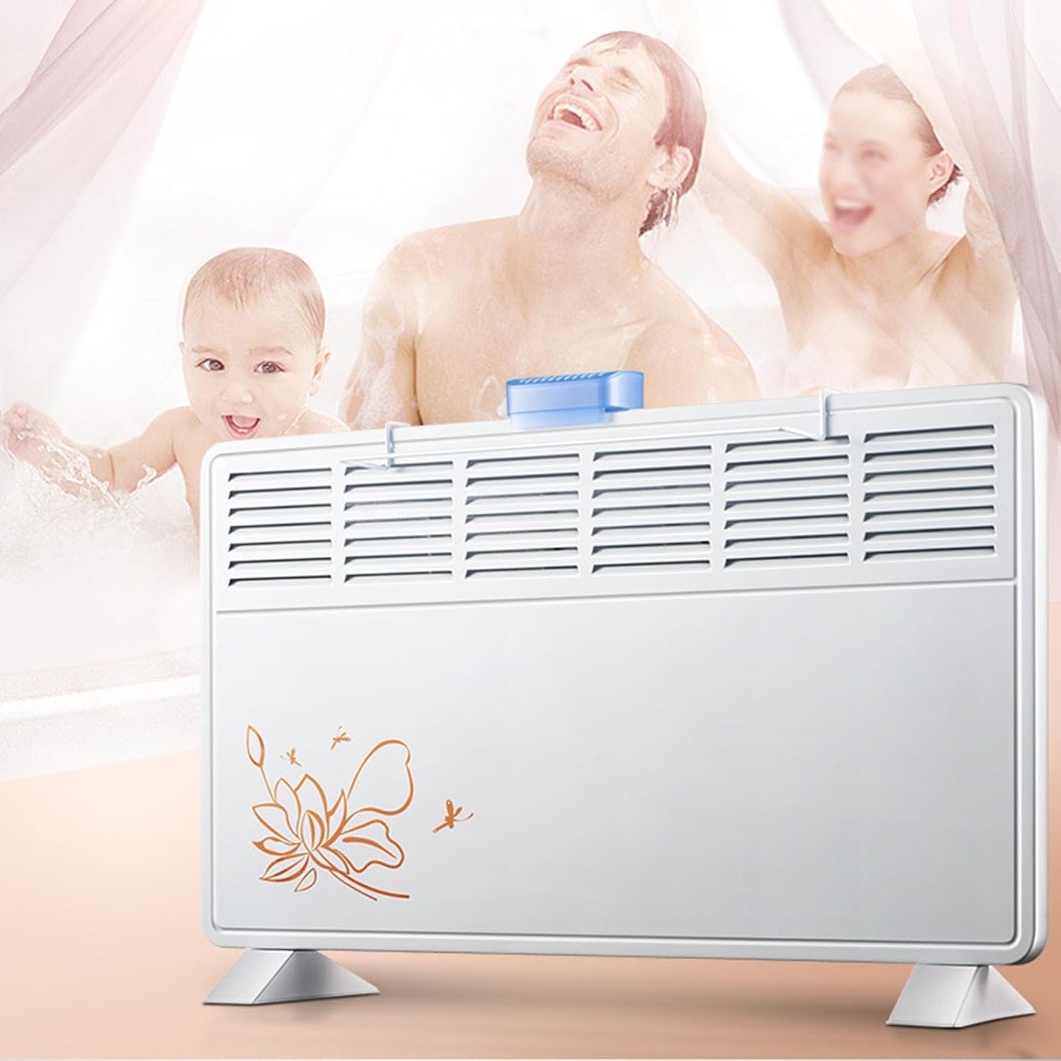 Wall Mounted Convection Electric Heater with Humidifier