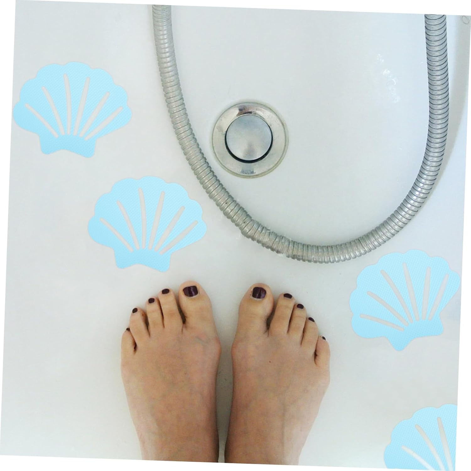 Cabilock Non-Slip Stickers for Bathtub 12pcs Shell Shaped Decals