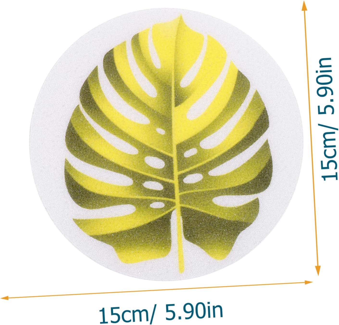Wakauto Non Slip Bathtub Stickers with Leaf Design