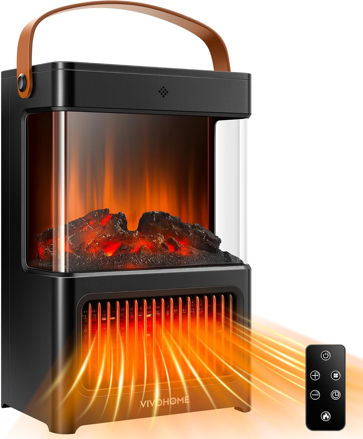VIVOHOME Space Heater with Humidifier and Fireplace