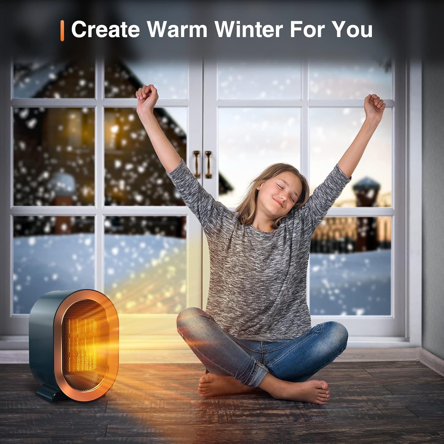 Tiptop Home Electric Space Heater with PTC Technology