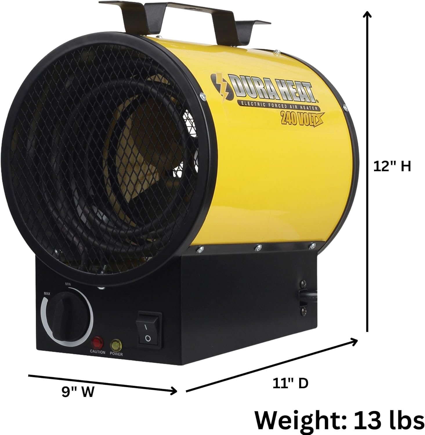 Dura Heat 240V Wall Mount Garage Heater with Overheat Protection