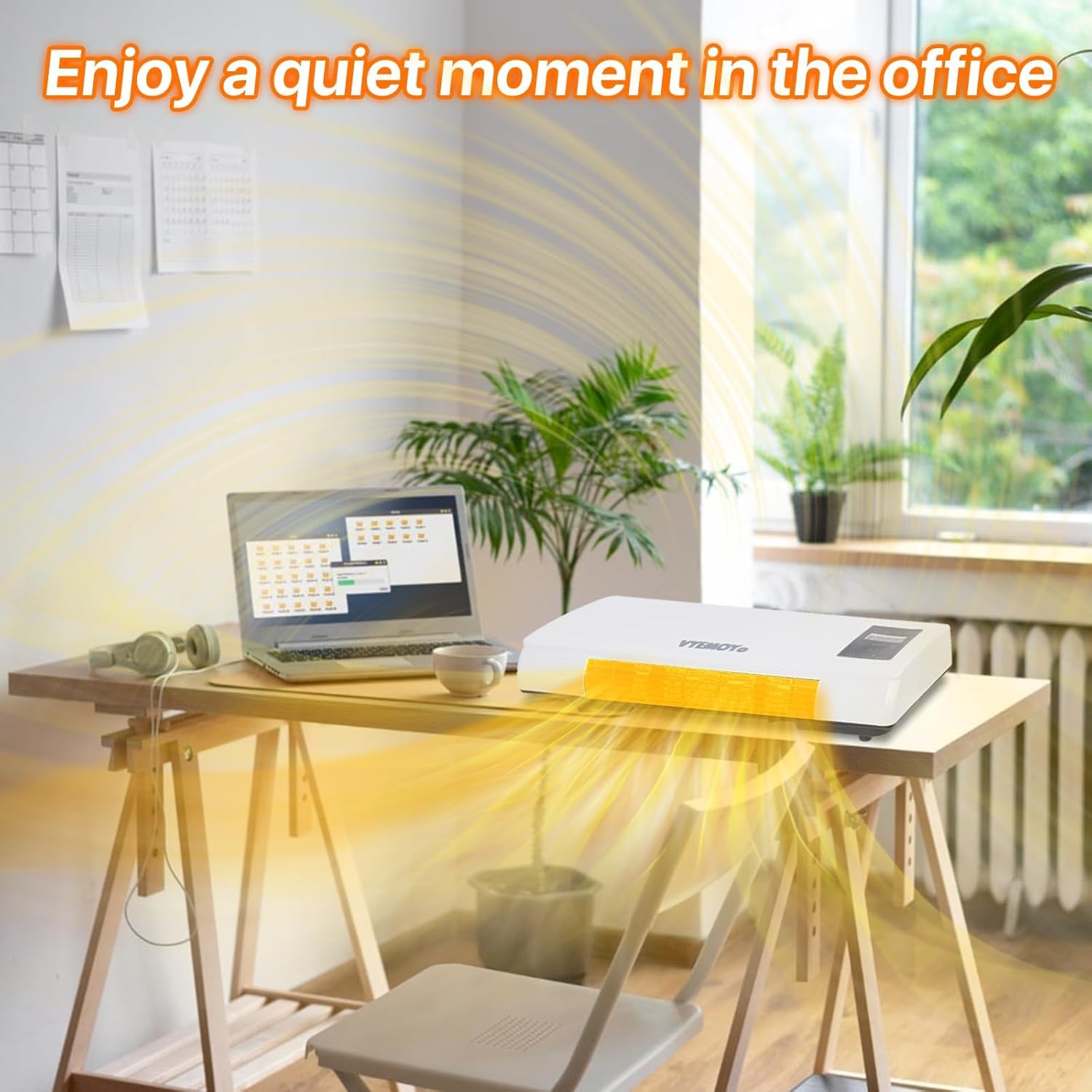 VYEMOYo Wall Heater with 1400W Fast Heating and 6H Timer
