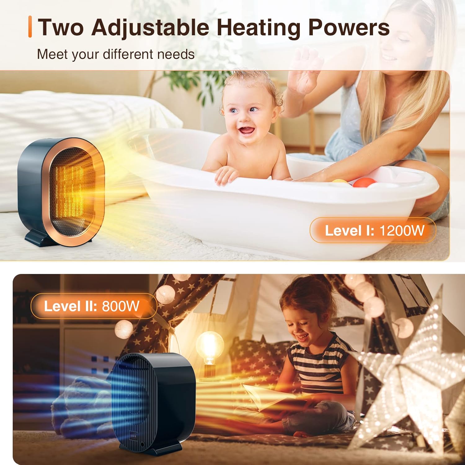 Tiptop Home Electric Space Heater with PTC Technology