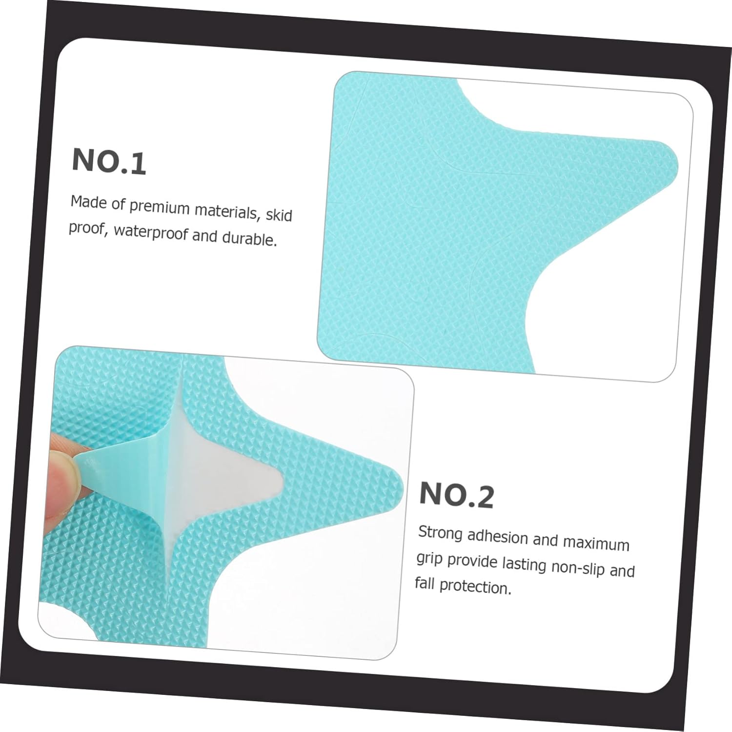 Yardenfun 20Pcs Non Slip Bathroom Stickers with Star Design