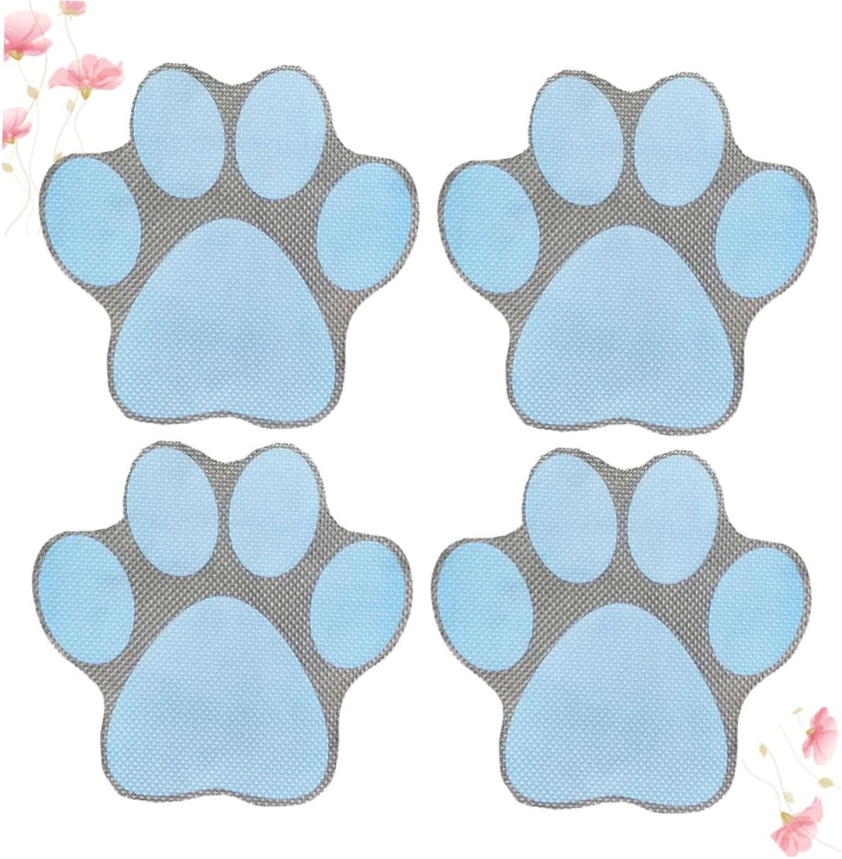 LIOOBO Anti-Slip Bathtub Stickers 4pcs Cartoon Design 1