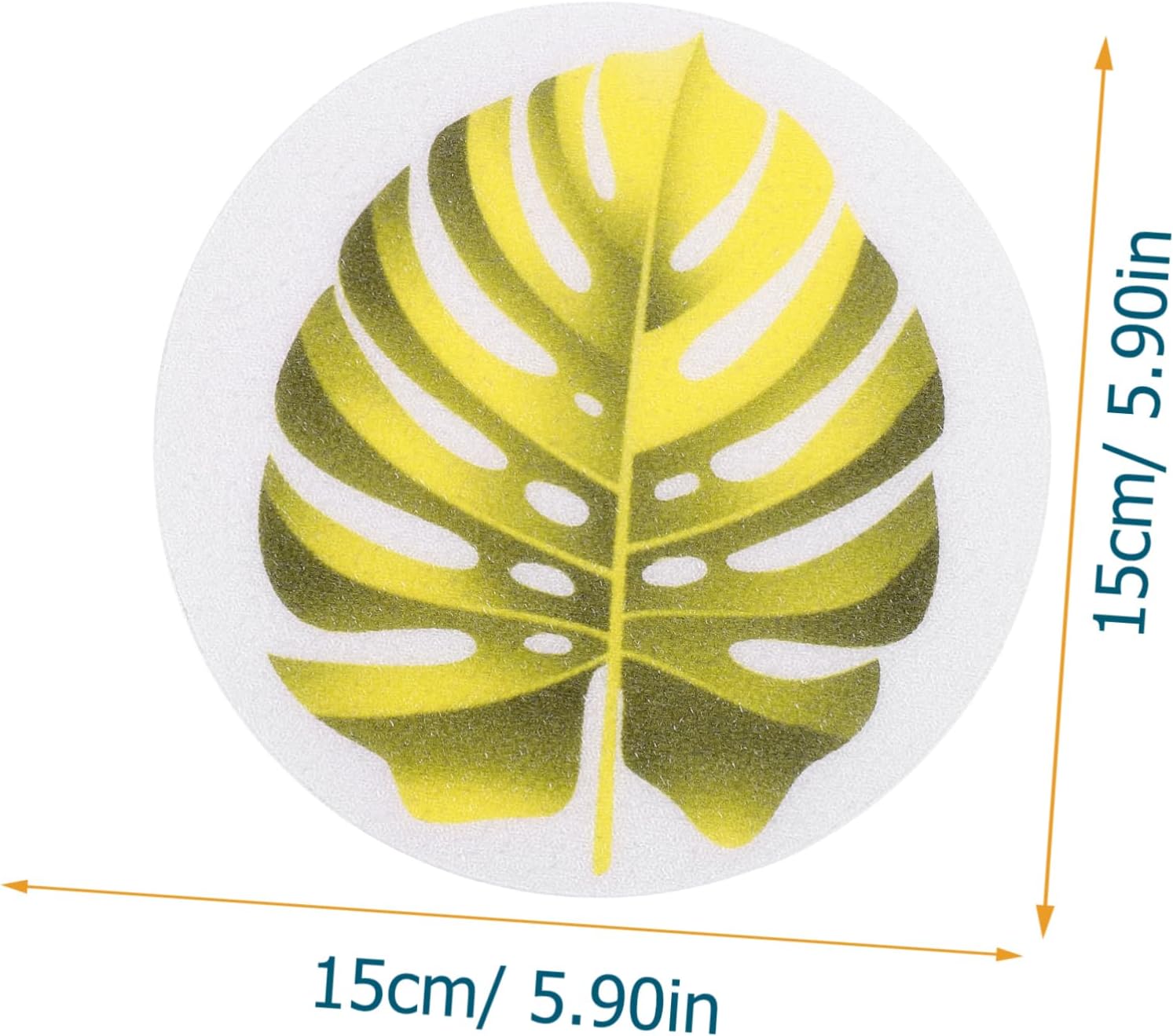 Zerodeko Leaf Shape Bathtub Stickers - Safe Non-Skid Bathroom Decor