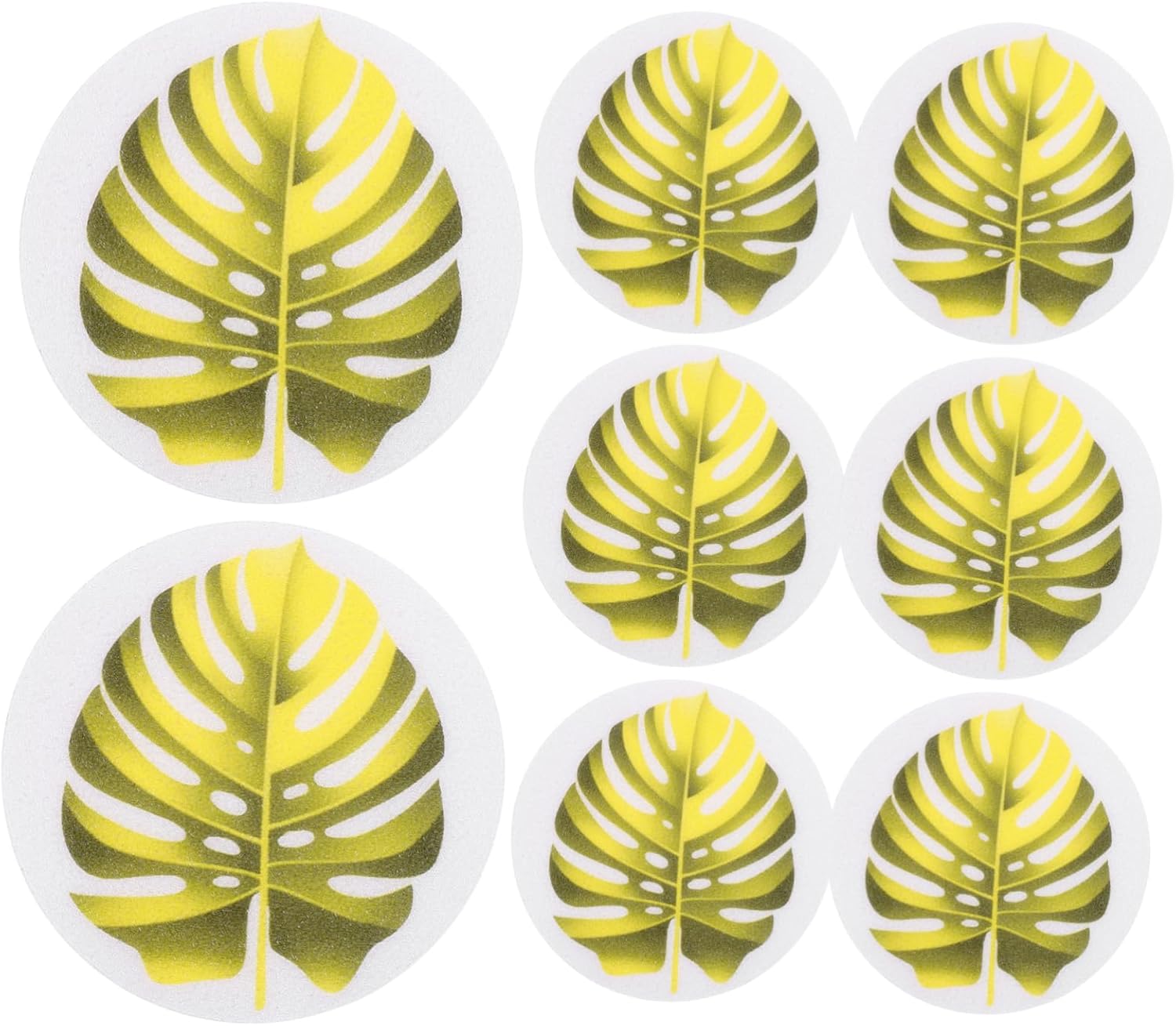 Wakauto Non Slip Bathtub Stickers with Leaf Design