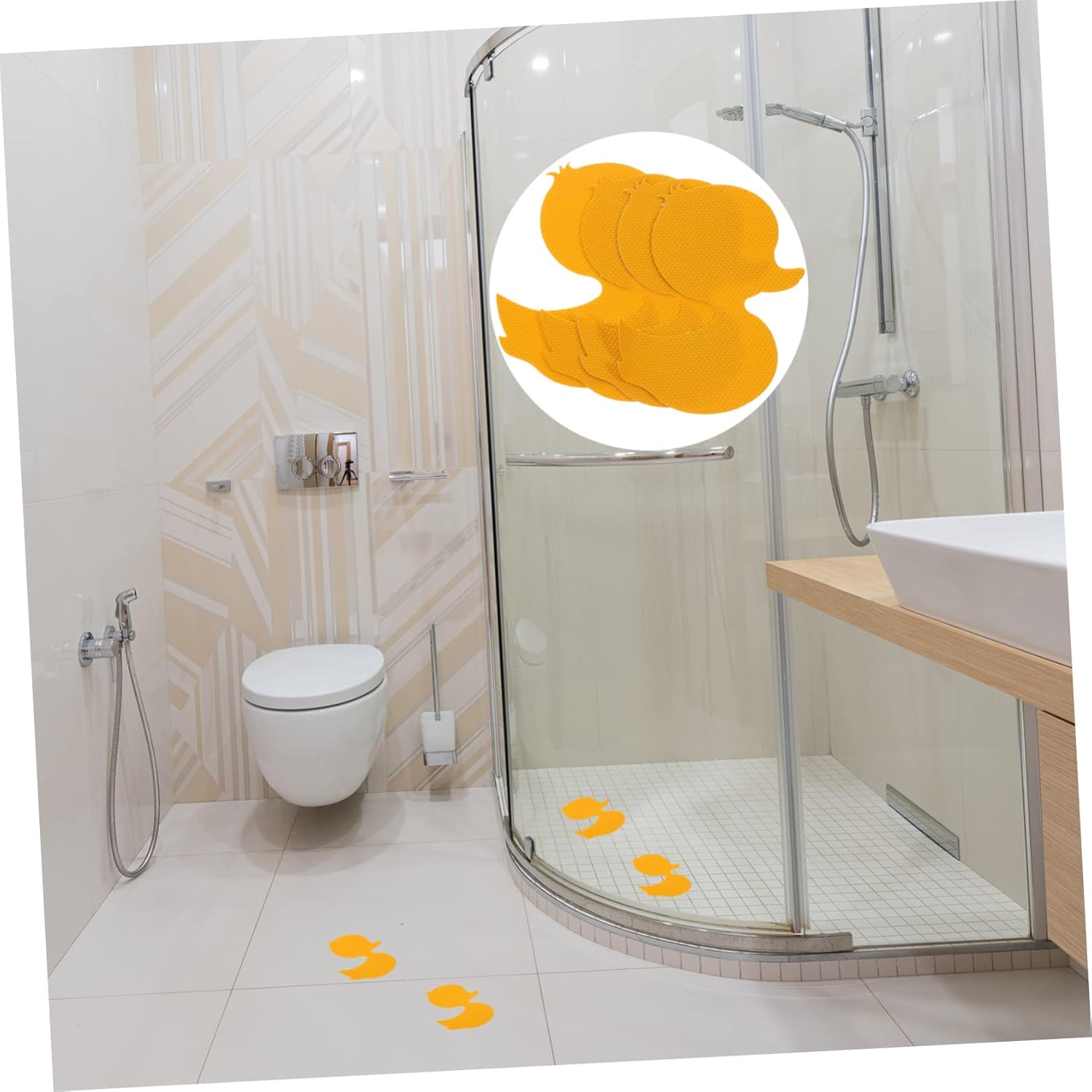 TINEASUR 12pcs Non-Slip Cartoon Bathtub Stickers for Boys Girls