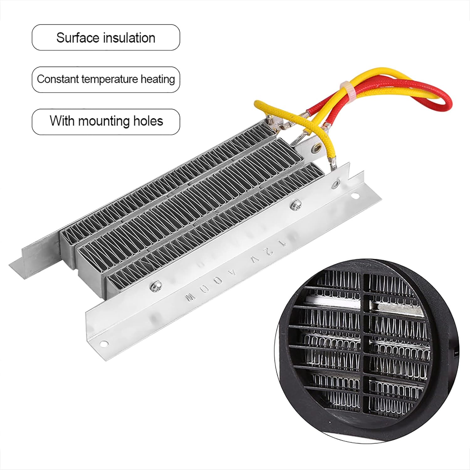 Joyzan 12V 400W PTC Heater with Thermostat