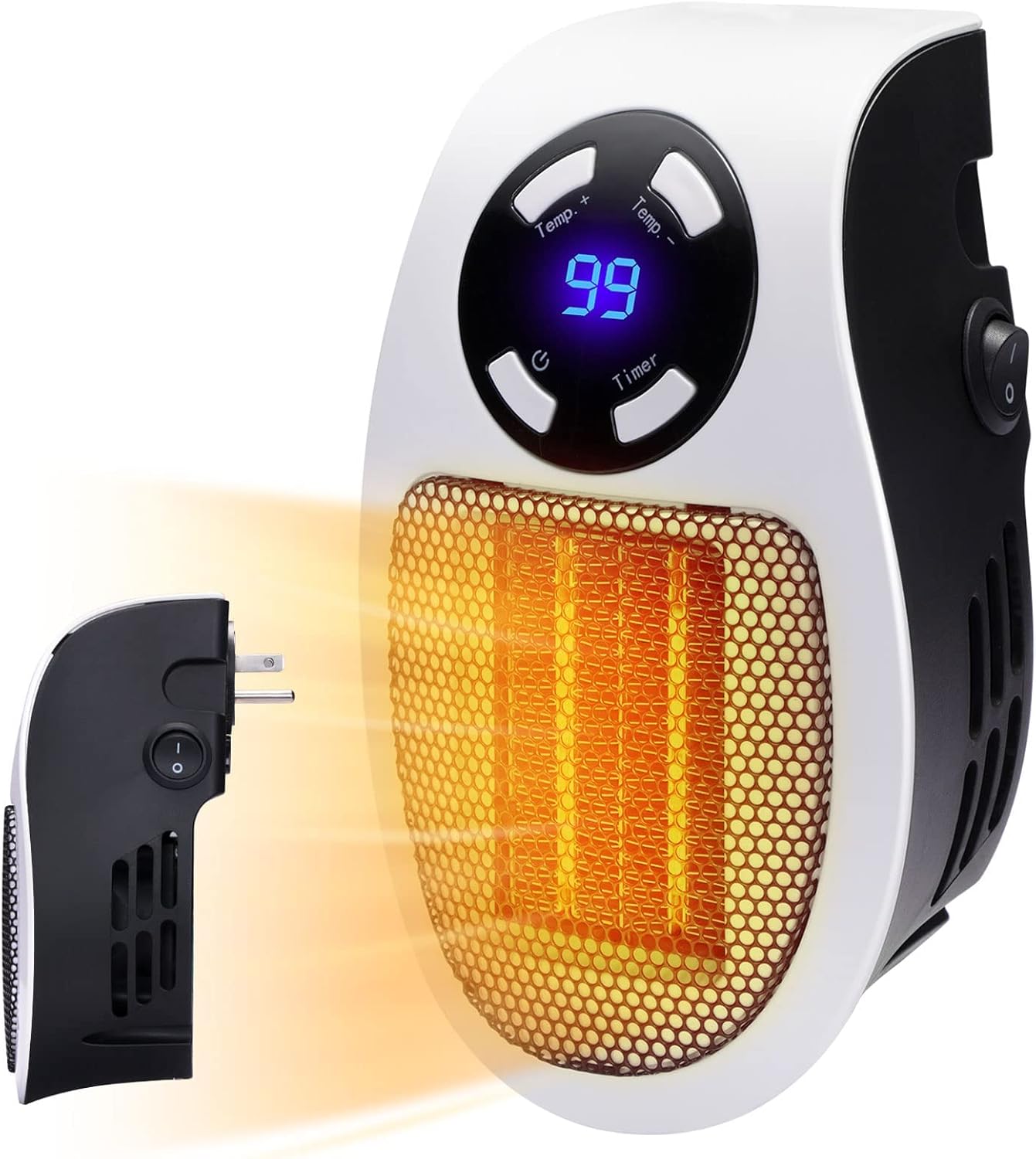 GiveBest 350W Electric Space Heater with Timer and Thermostat