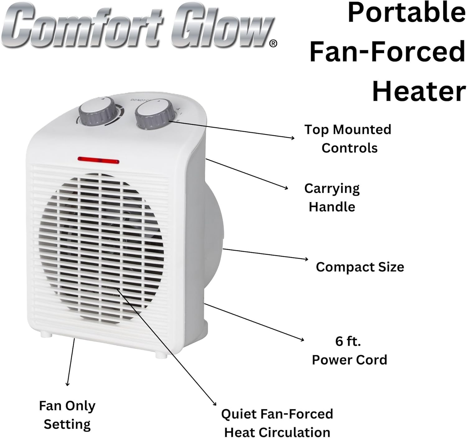 Comfort Glow EFH1518 Electric Fan Heater