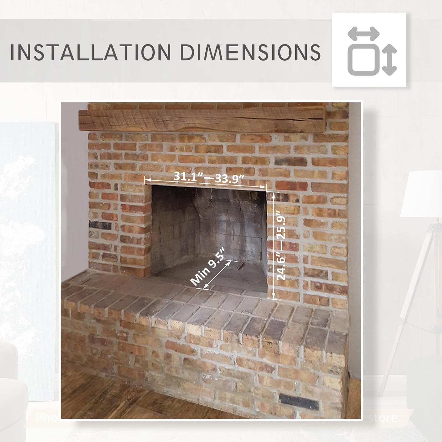 Legend Flame Carl 35 W Electric Fireplace Insert