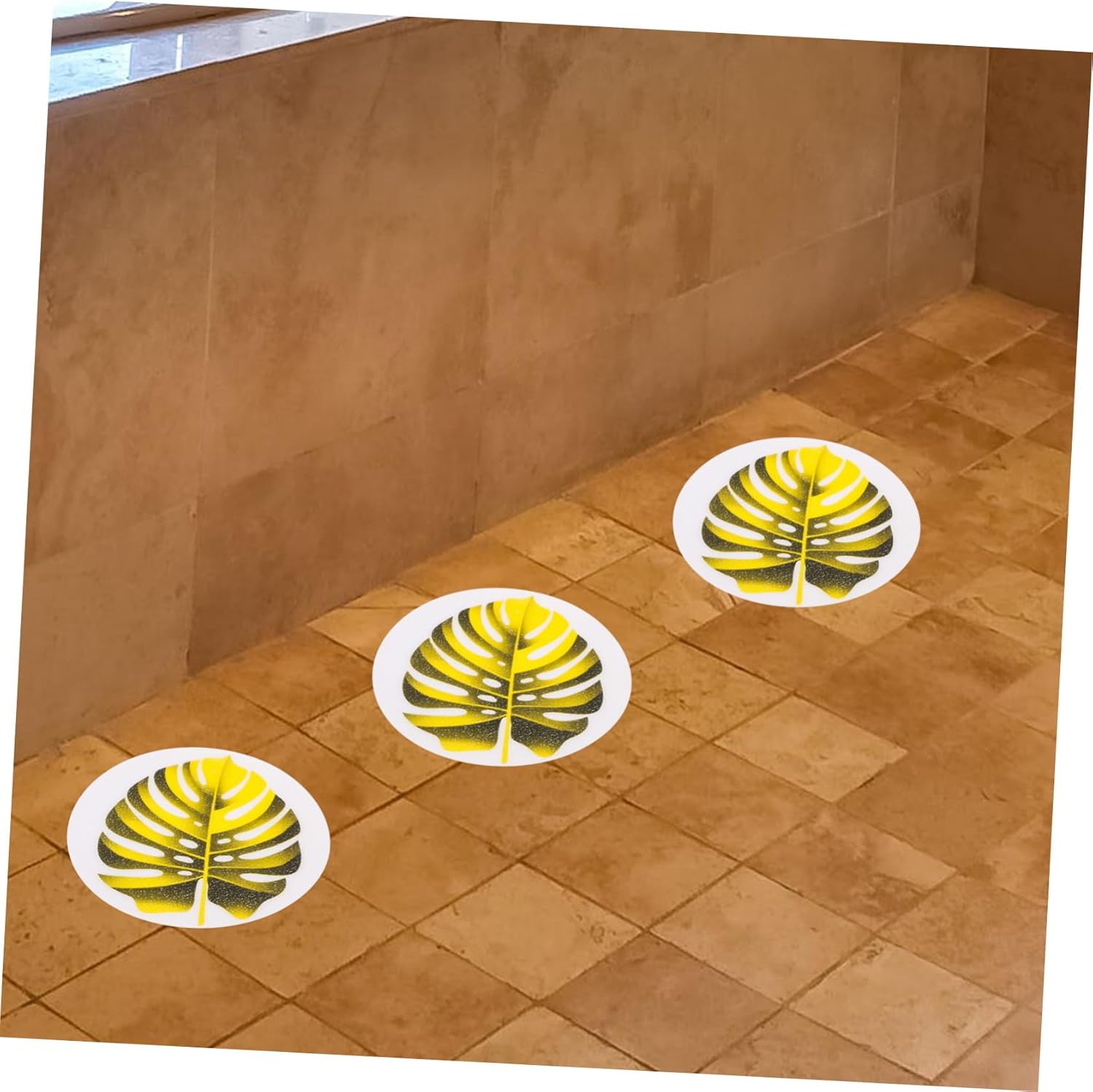 TINEASUR 1set Anti-Slip Leaf Stickers for Bathtub