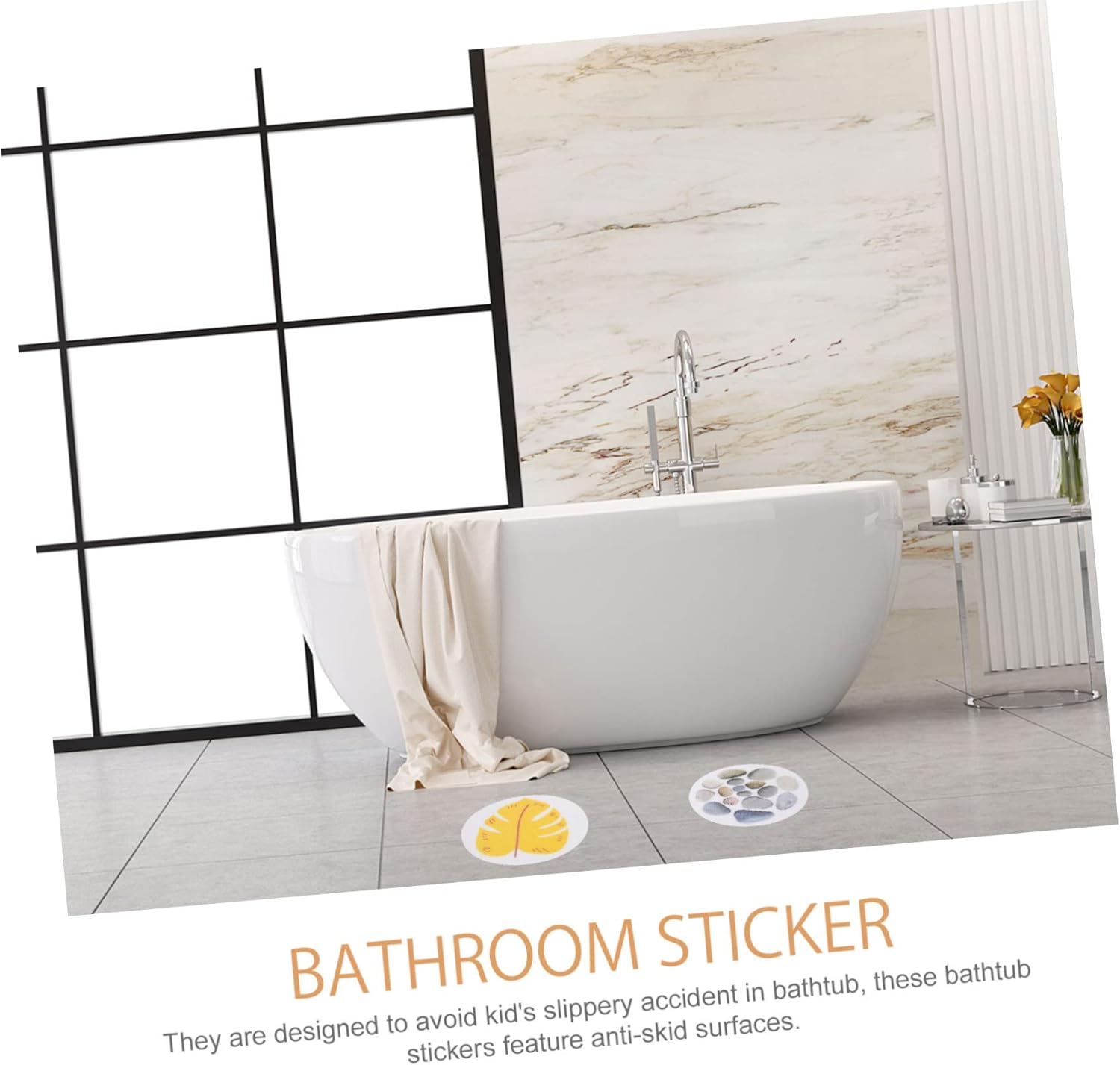 UTHCLO 2sets Bathtub Stickers for Boy Girl