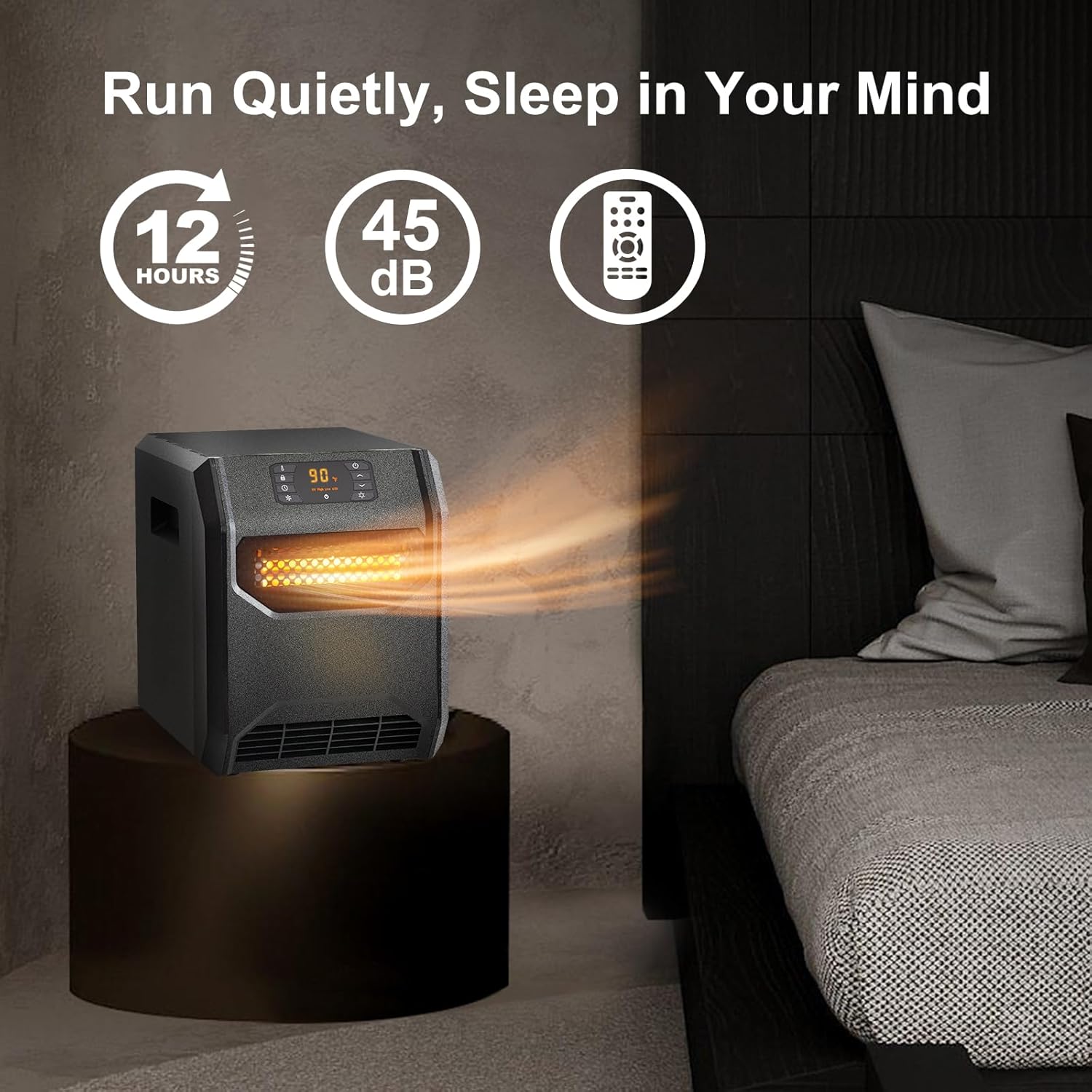 WEWARM 1500W Infrared Heater with UVC Air Purification