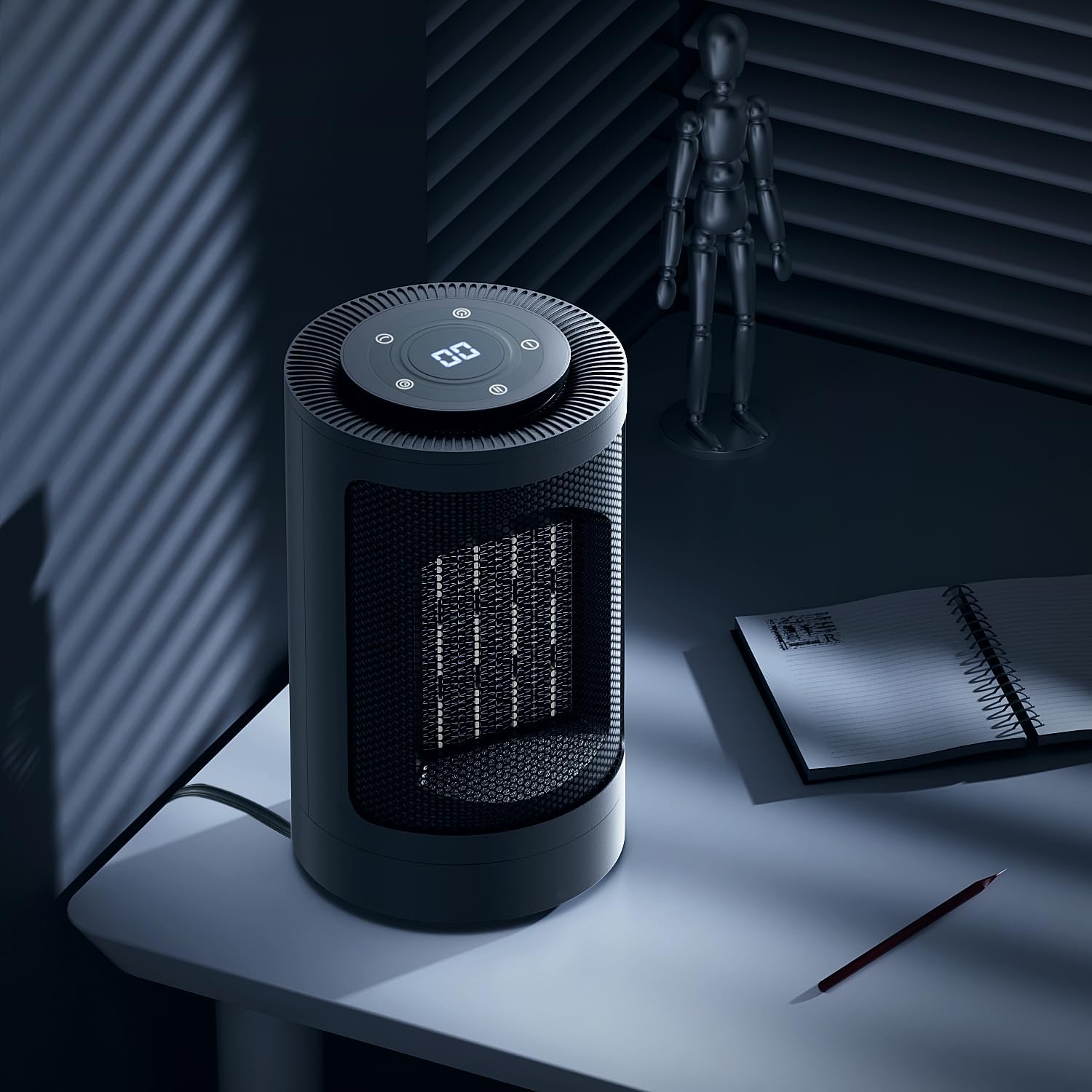 Magshion 1500W Electric Space Heater with Remote 1
