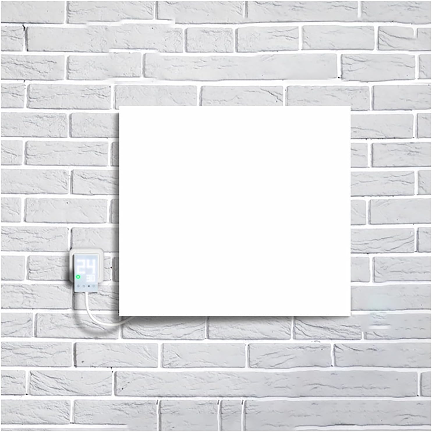 375W Wall-Mounted Electric Panel Heater with Thermostat 1