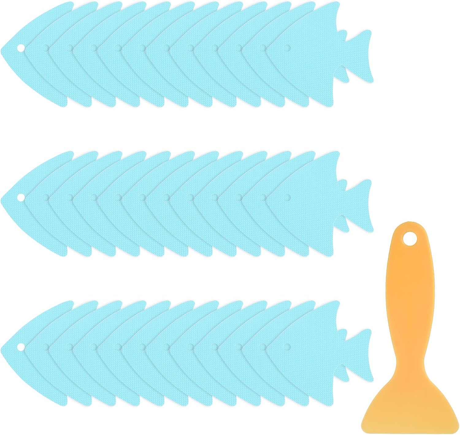 HARFINGTON 36pcs Non-Slip Fish Stickers for Bathtub and More