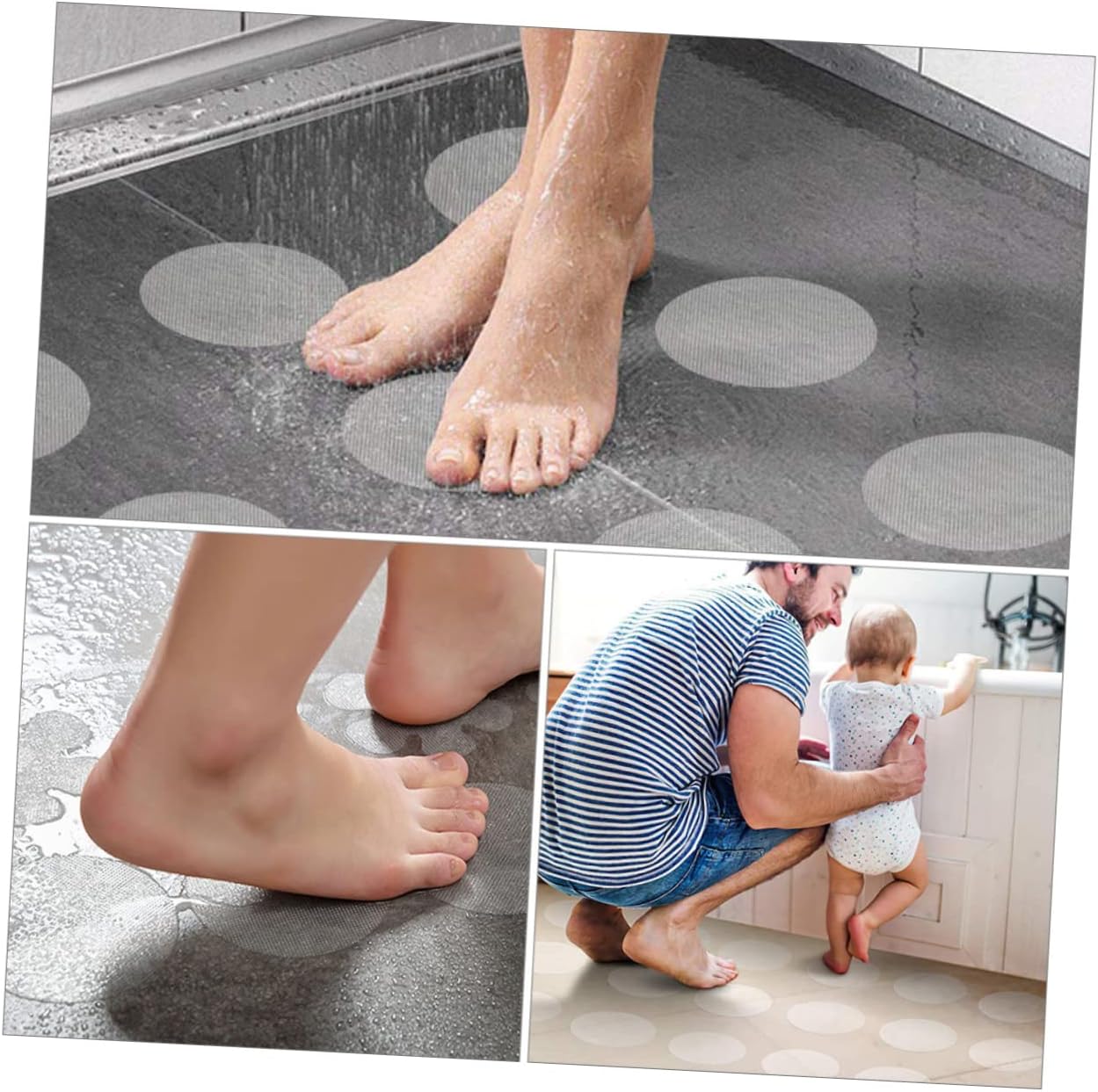 Zerodeko Non-Slip Bath Stickers for Safety