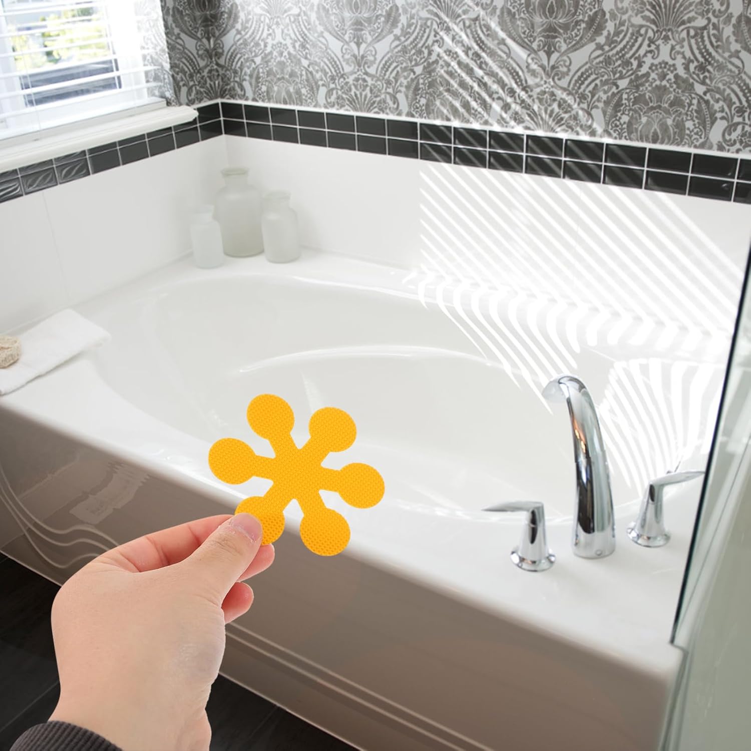 Kisangel 6 Pack Non Slip Bathtub Stickers
