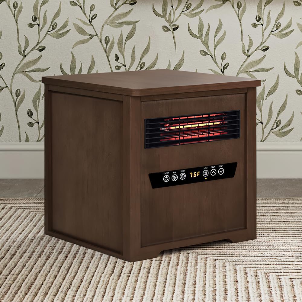 Country Living Infrared Space Heater with LED Touchscreen and Remote Control