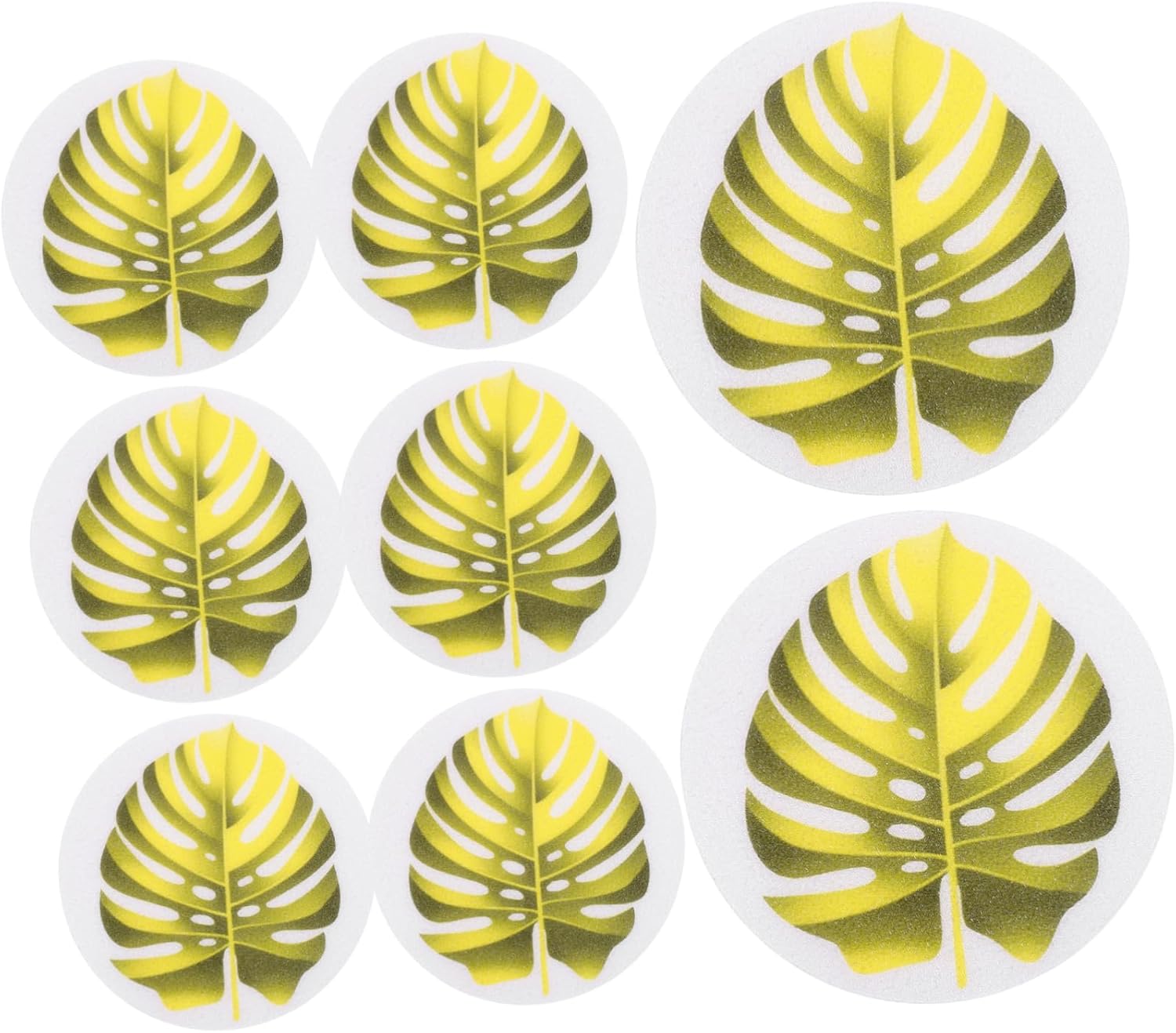 Alipis 1Set Leaf Shape Non-Slip Bathtub Stickers