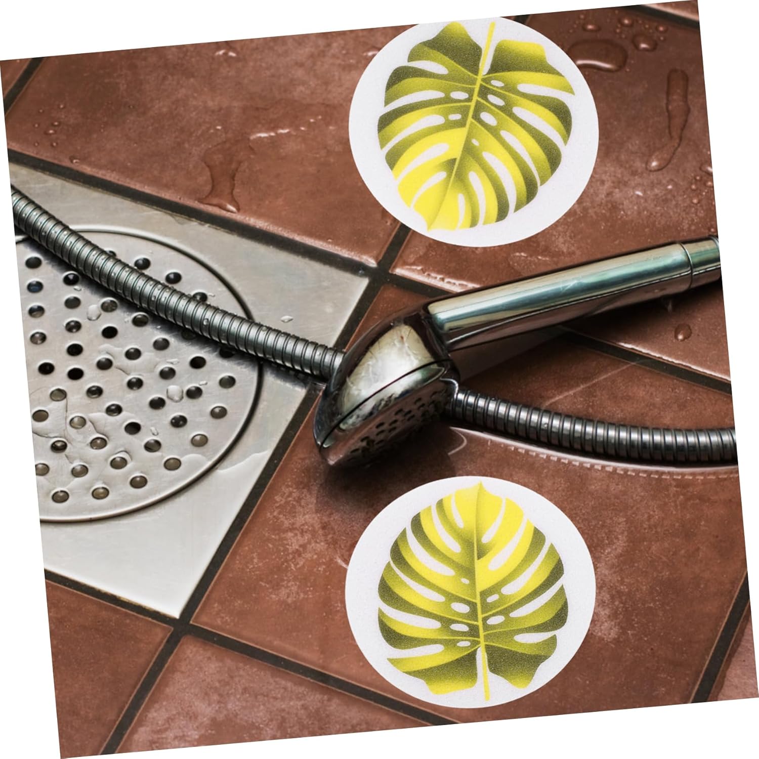 UTHCLO Leaf Shape Anti-Slip Bathtub Stickers