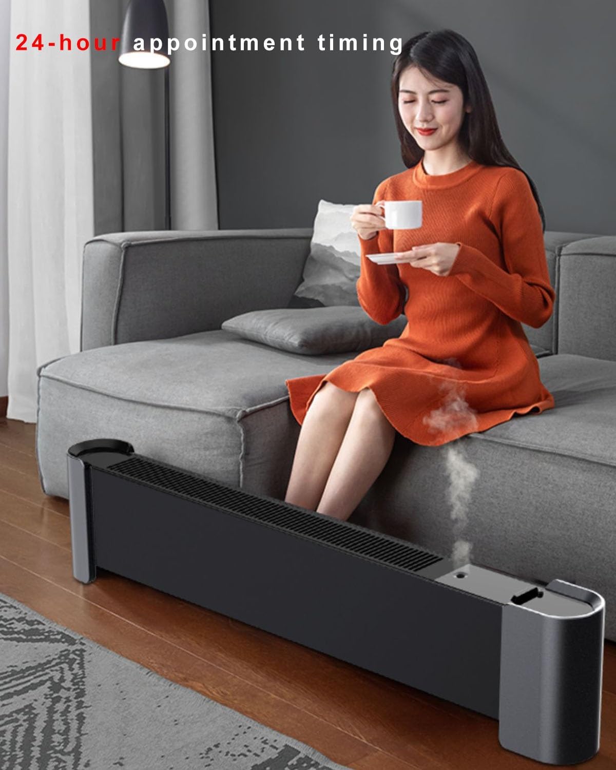 HSPLXYT Smart Electric Space Heater with Timer and Safety Features