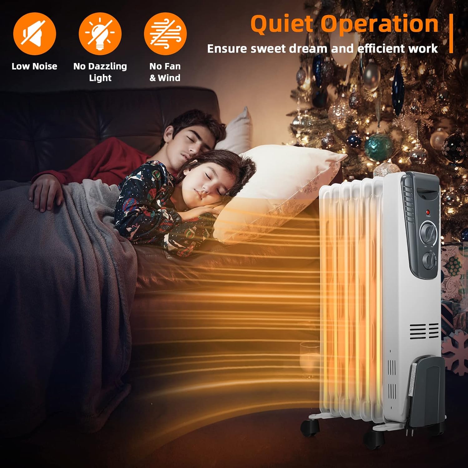 ORALNER Oil Filled Radiator Heater 1500W