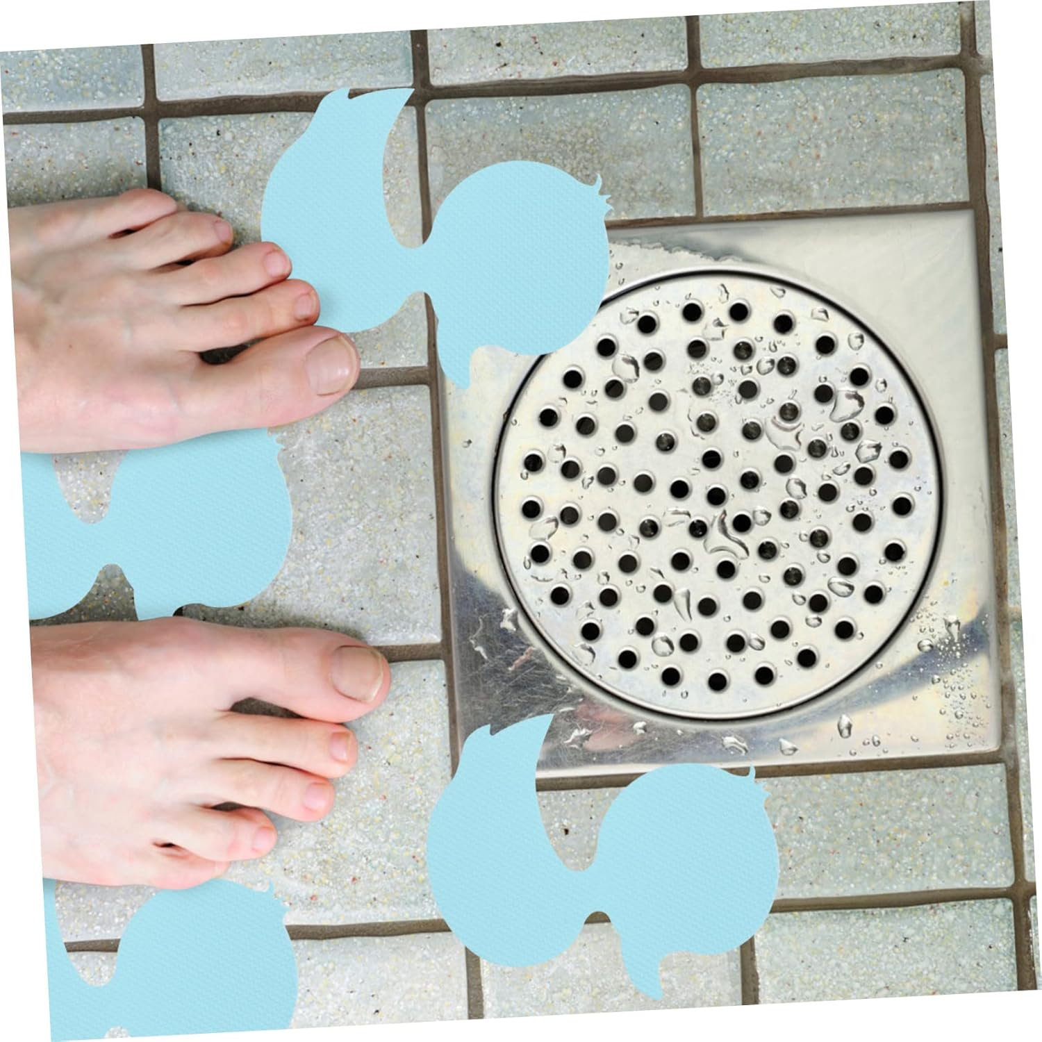 HAKIDZEL 24pcs Duck Anti-Slip Bathtub Stickers
