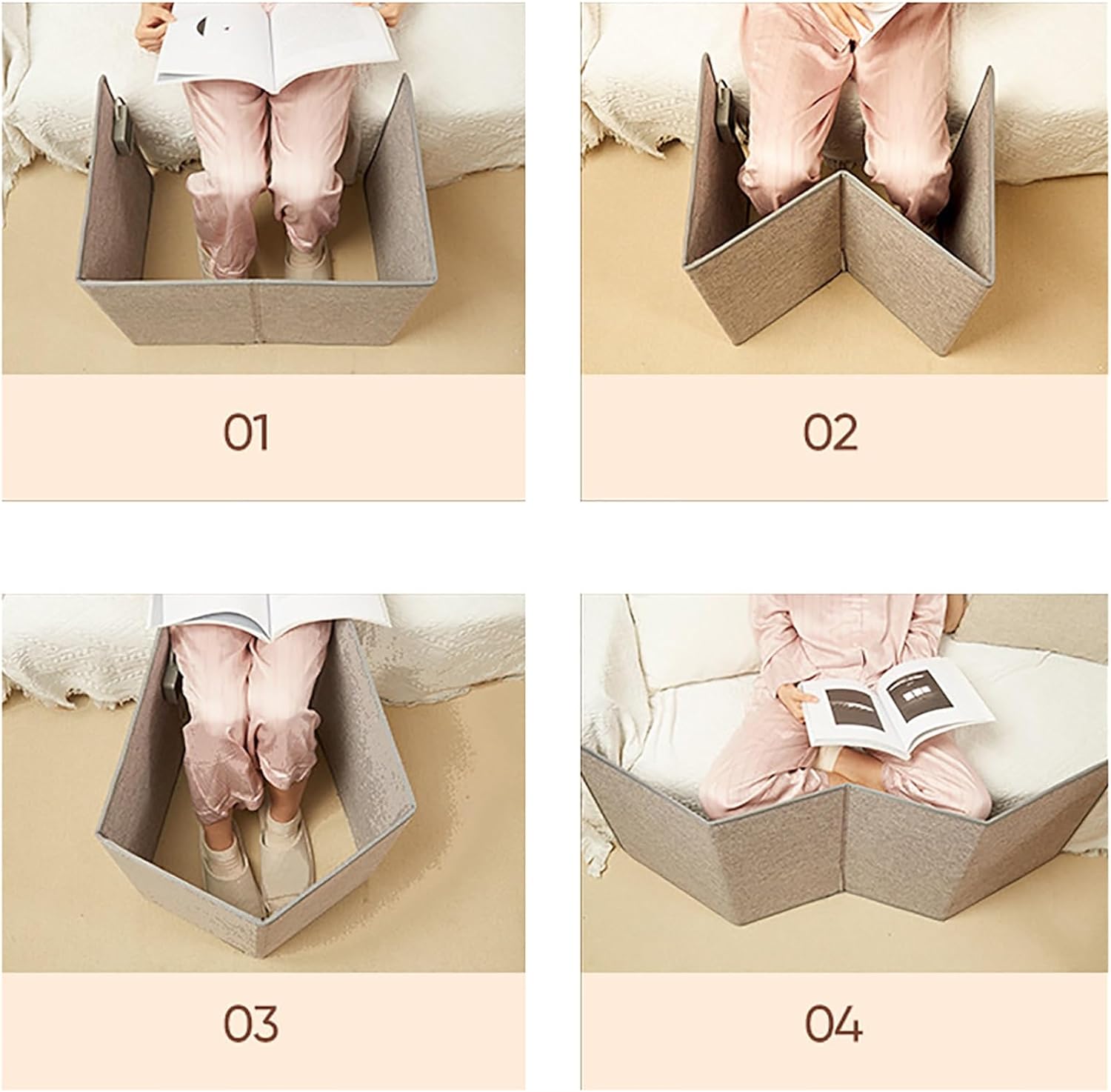 Foldable Electric Foot Warmer for Home and Office