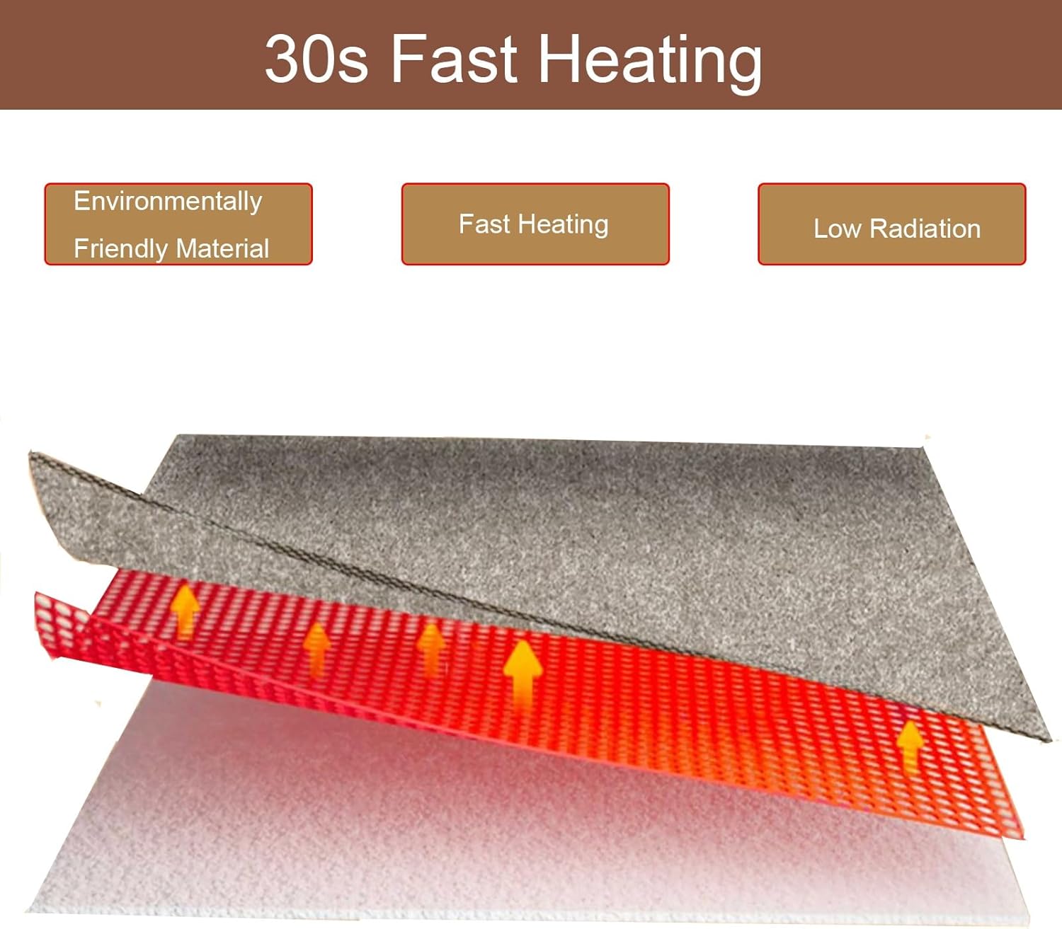 Foldable Electric Foot Warmer for Home and Office