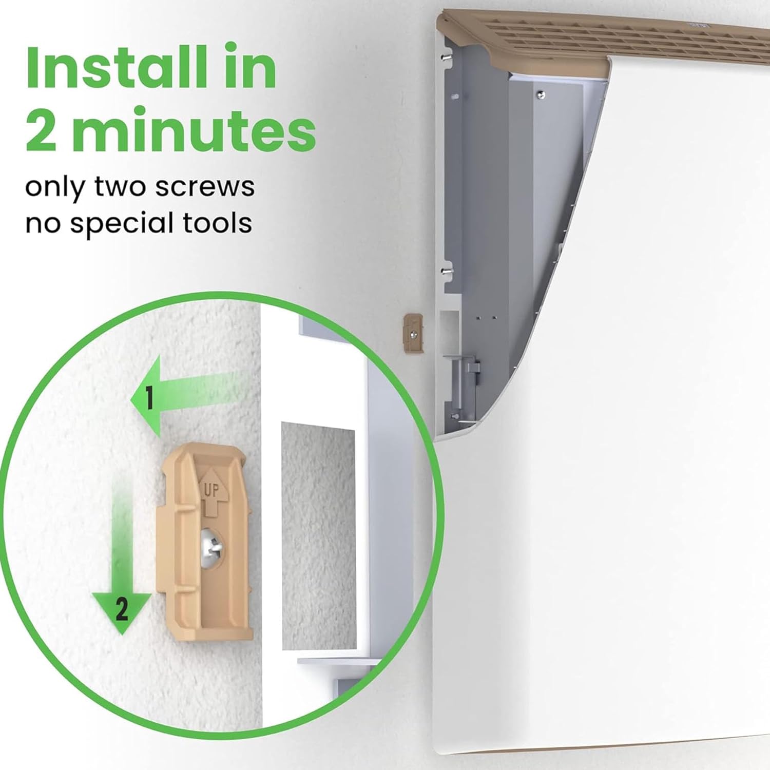 EnviMAX 220V Wall Heater for Large Rooms 1000W USA Made