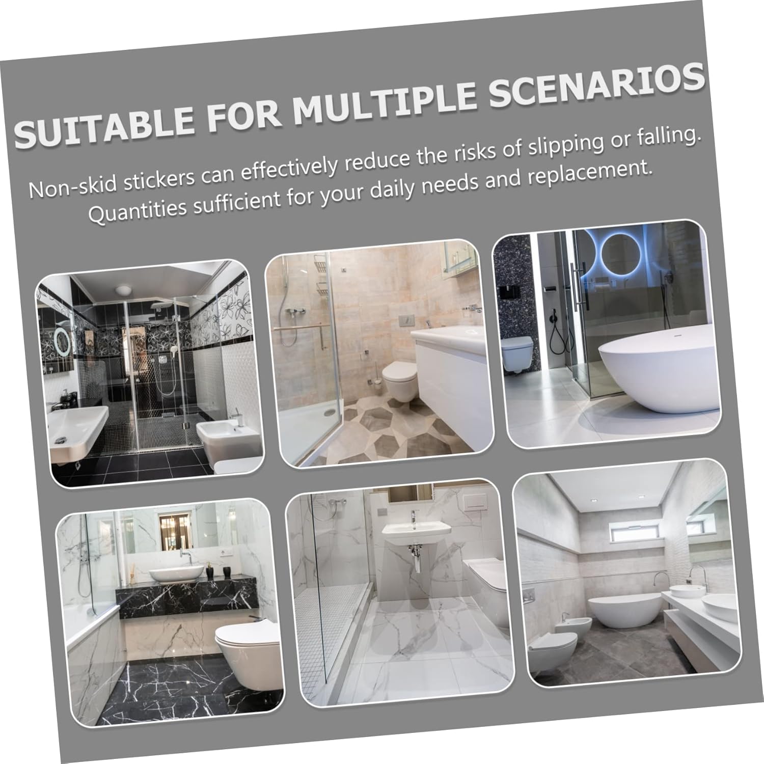 ABOOFAN Non-Slip Bathtub Stickers for Kids
