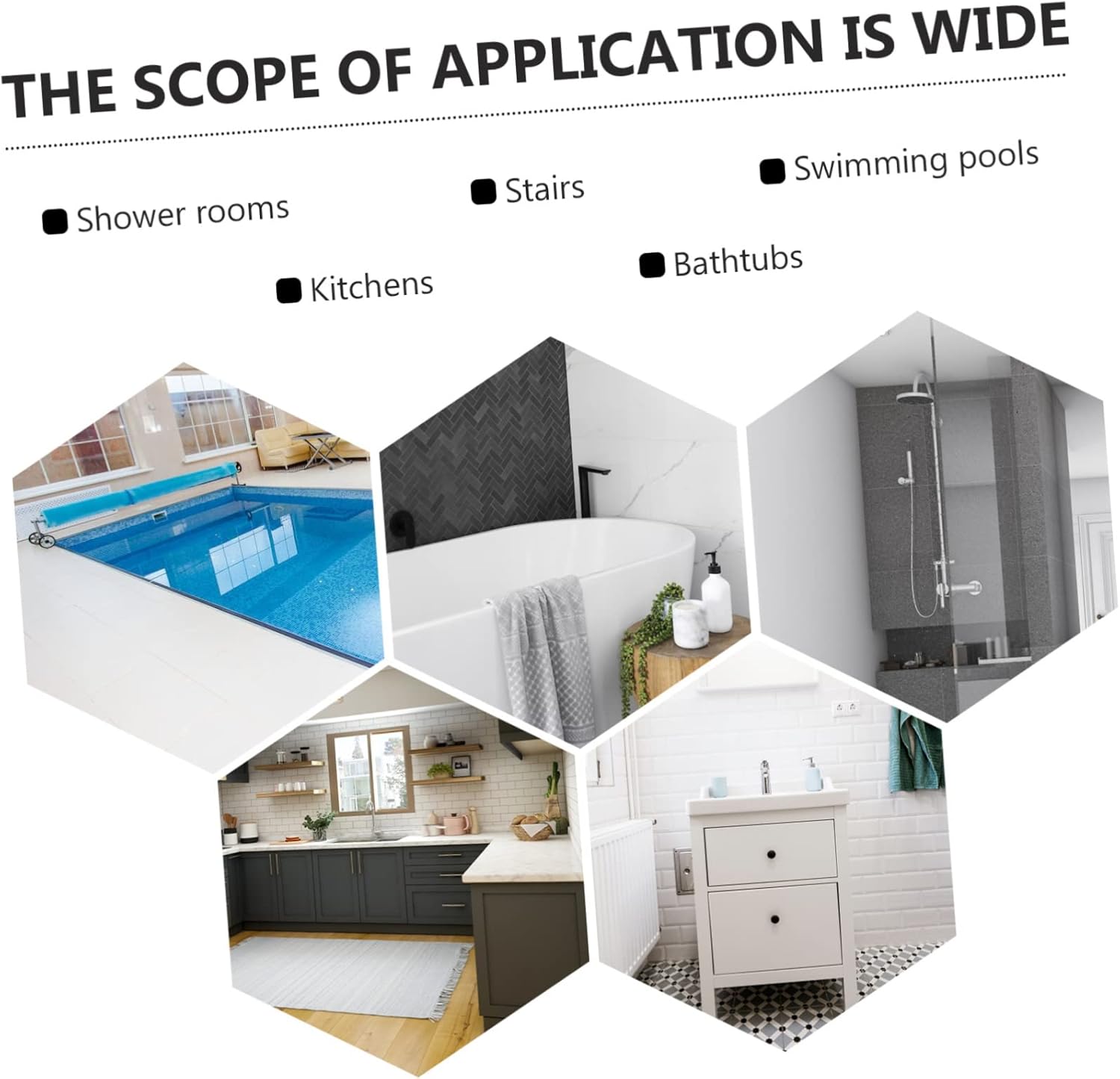 ABOOFAN Non-Slip Bathroom Sticker Set 20 Pieces