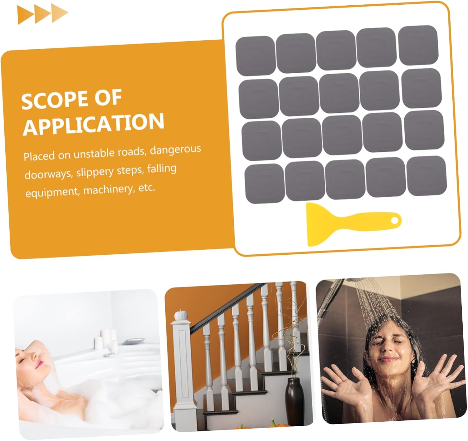 ULTECHNOVO 20pcs Non-Slip Bath Stickers for Tile and Tub