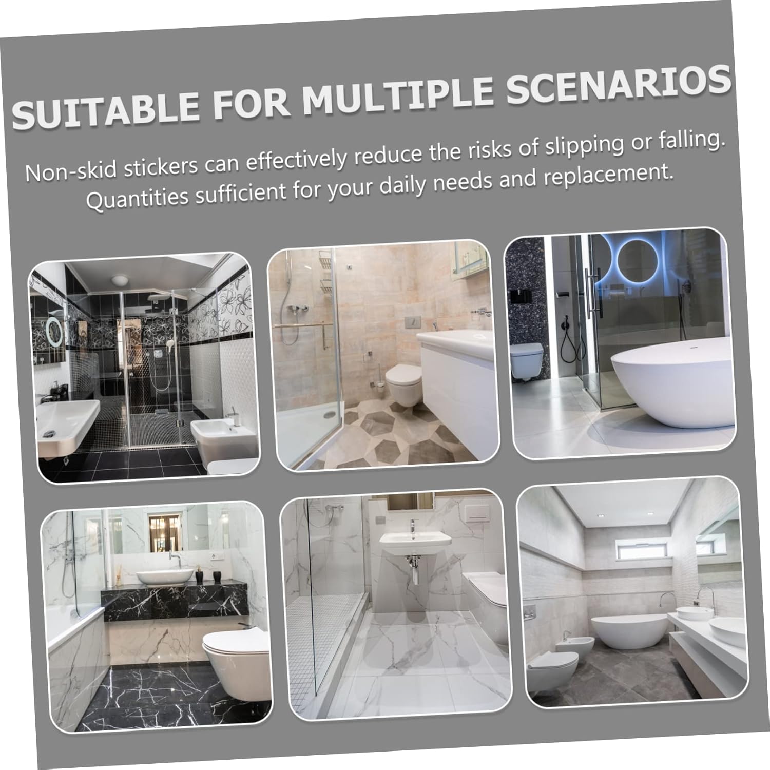 MAGICLULU Non-Slip Bathtub Stickers with Sea Animal Design