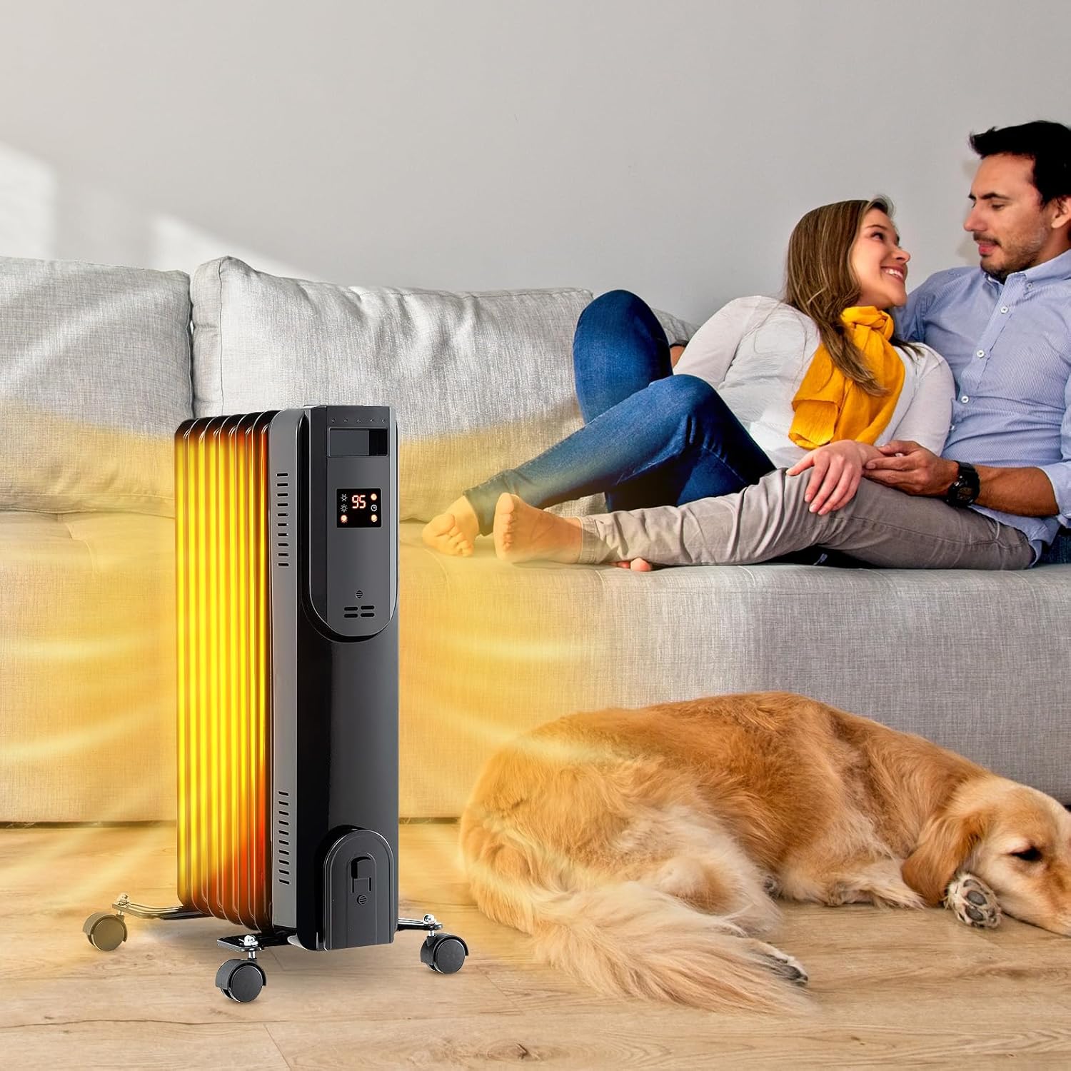 Tangkula Oil Filled Radiator Heater with Remote