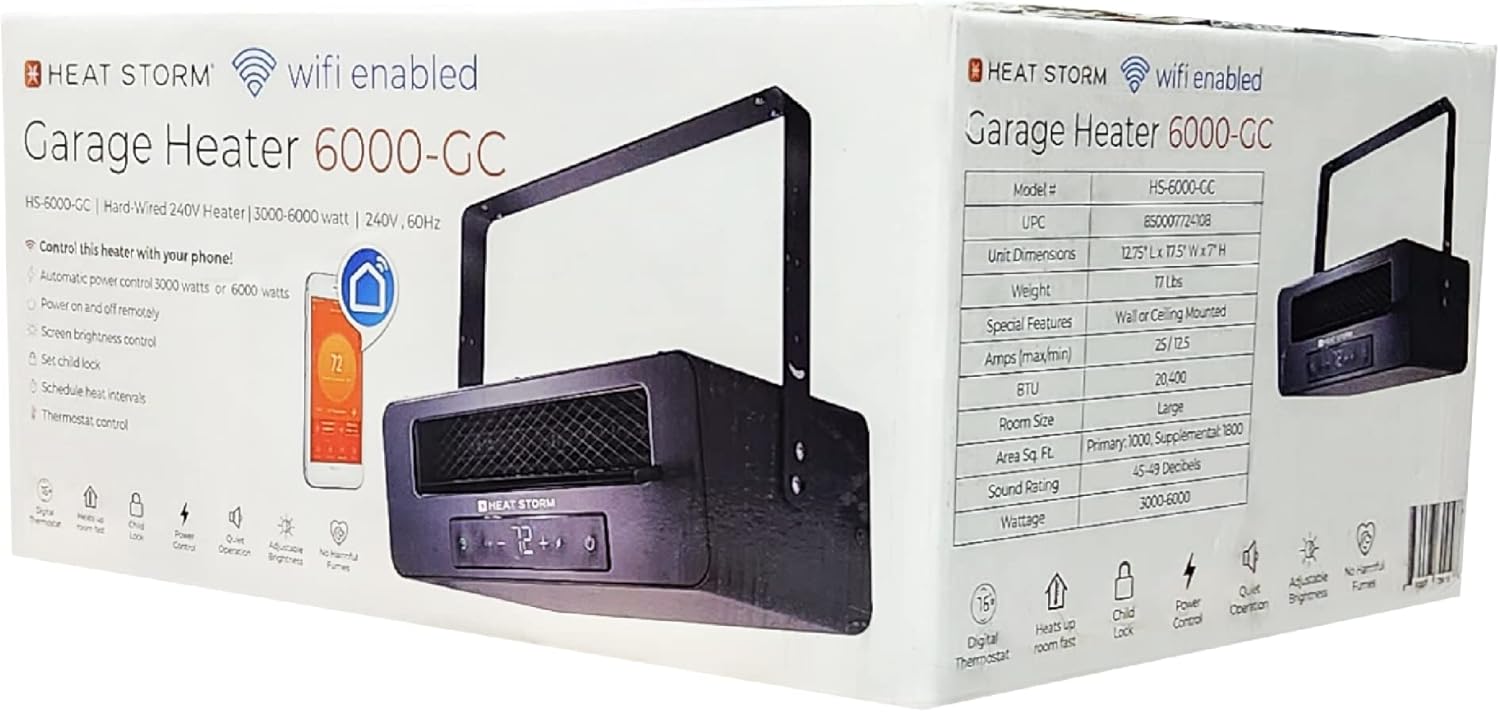 Heat Storm HS-6000-GC Electric Heater Gray