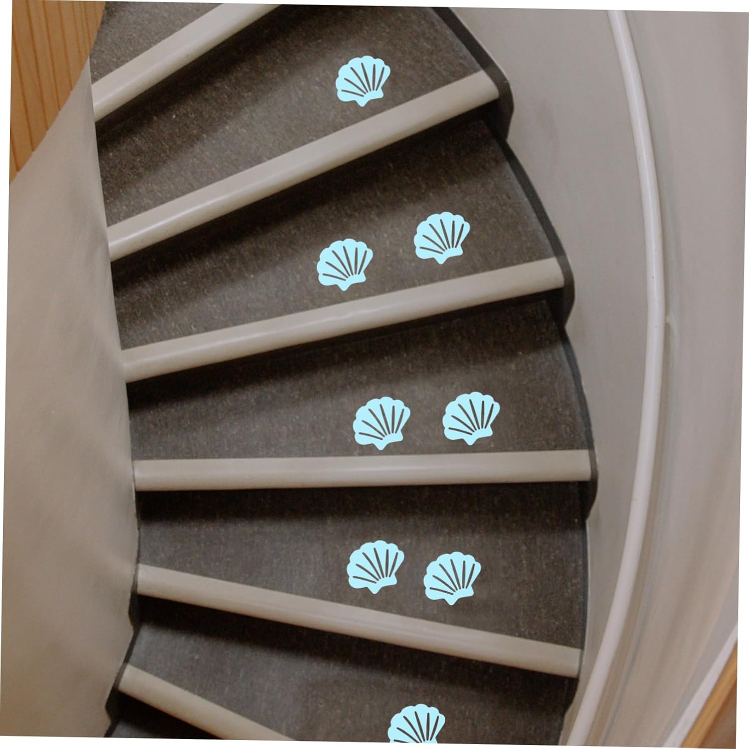 30Pcs Shell Shaped Bath Stickers Non-Skid Decals