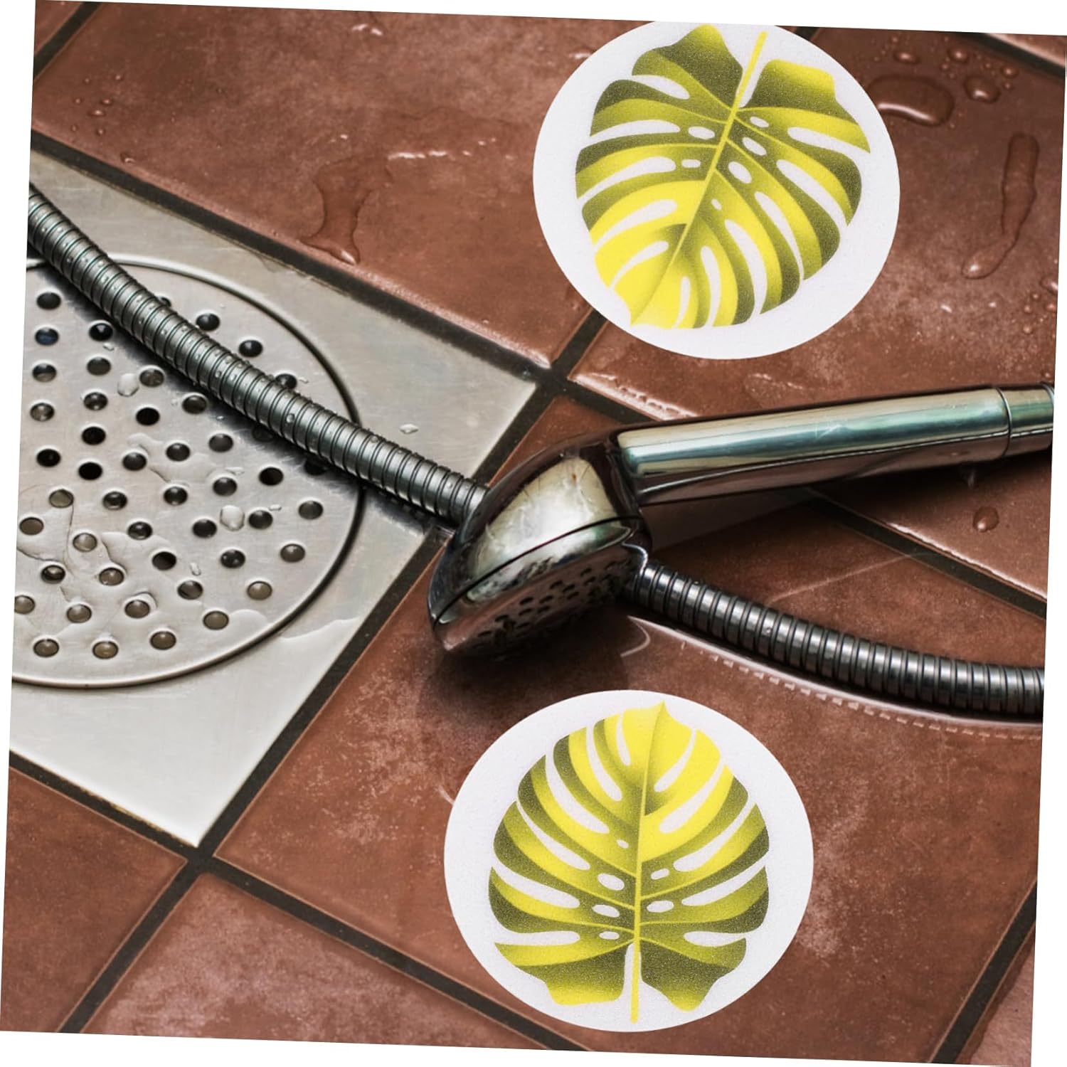 Zerodeko Leaf Shape Bathtub Stickers - Safe Non-Skid Bathroom Decor