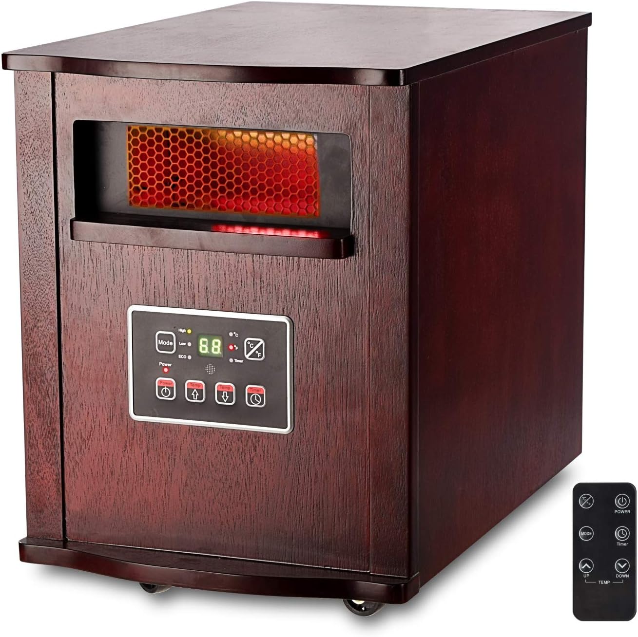 Optimus Infrared Quartz Heater with LCD Display