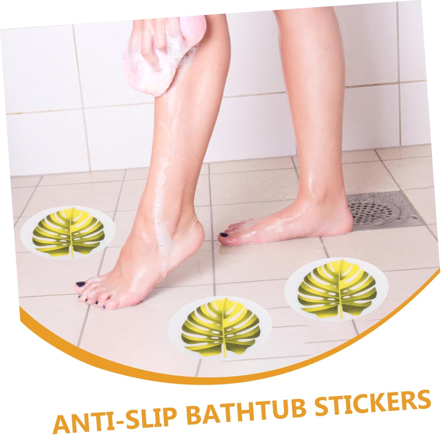 UTHCLO Leaf Shape Anti-Slip Bathtub Stickers