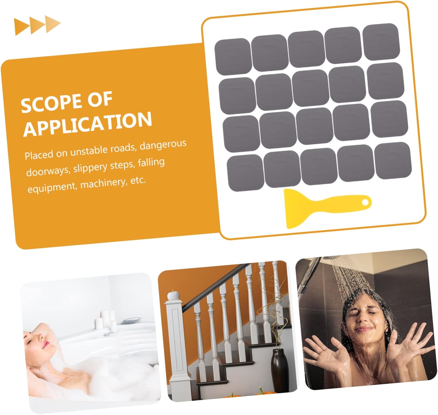 HOLIDYOYO 20pcs Anti-Slip Bathtub Stickers for Bathroom Safety