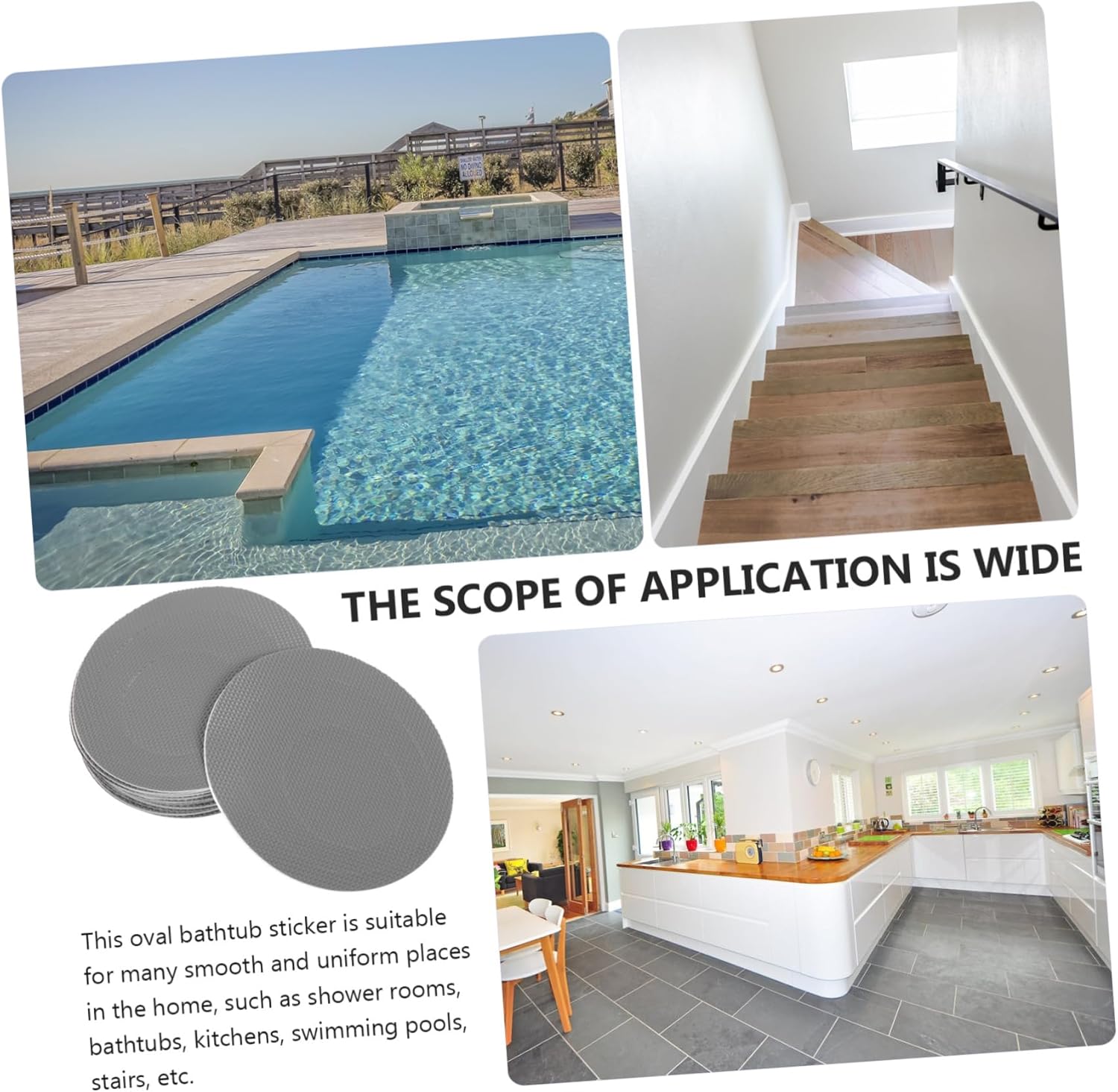 Ciieeo Non-Slip Bath Stickers 20pcs Easy to Remove