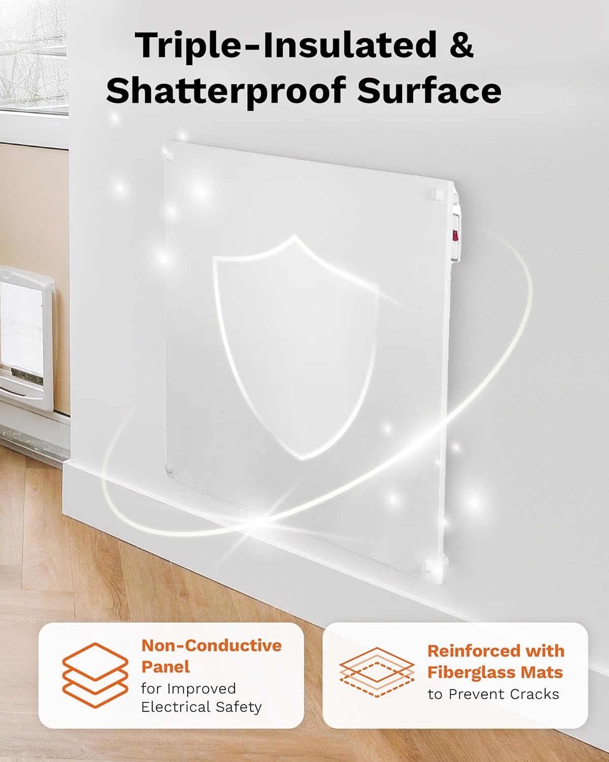 Amaze Heaters Solo Smart 400W Wall Mount Panel Heater