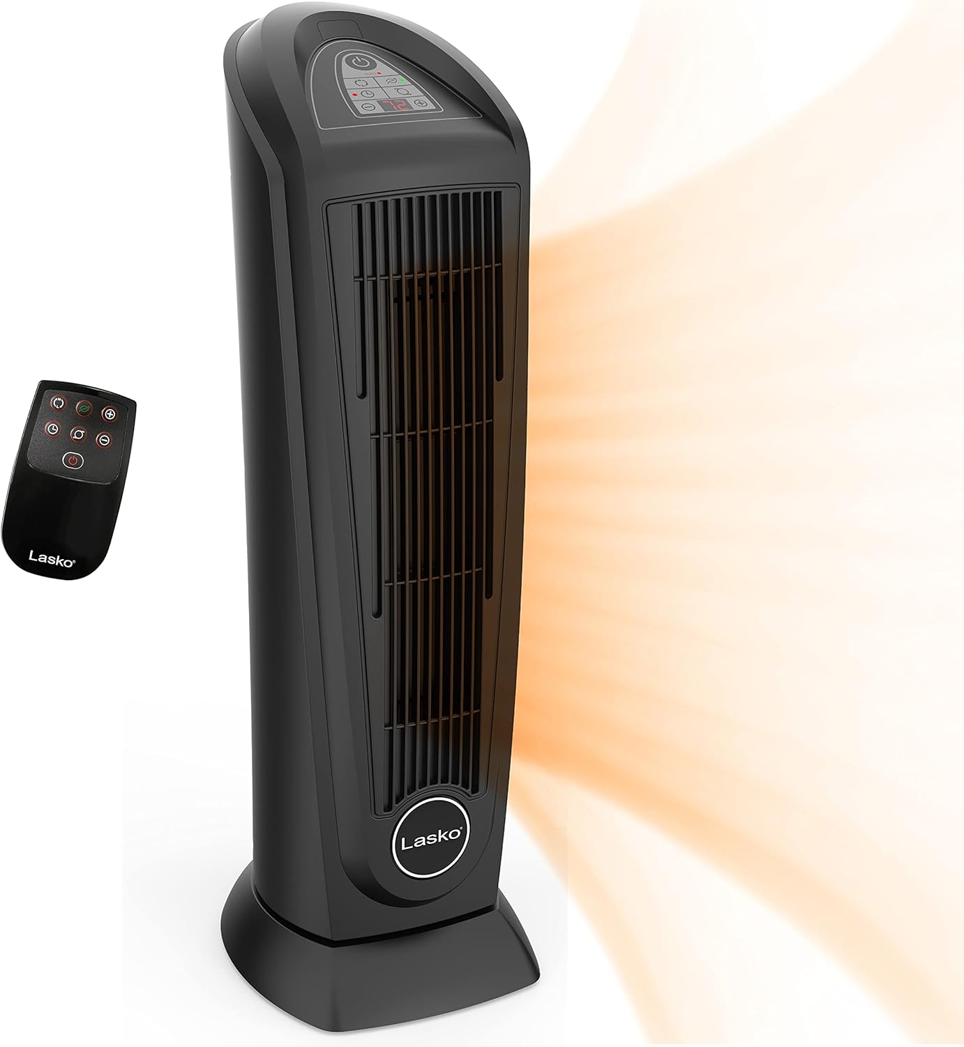 Lasko 225 Inch Electric Ceramic Space Heater with Remote Control and Safety Features