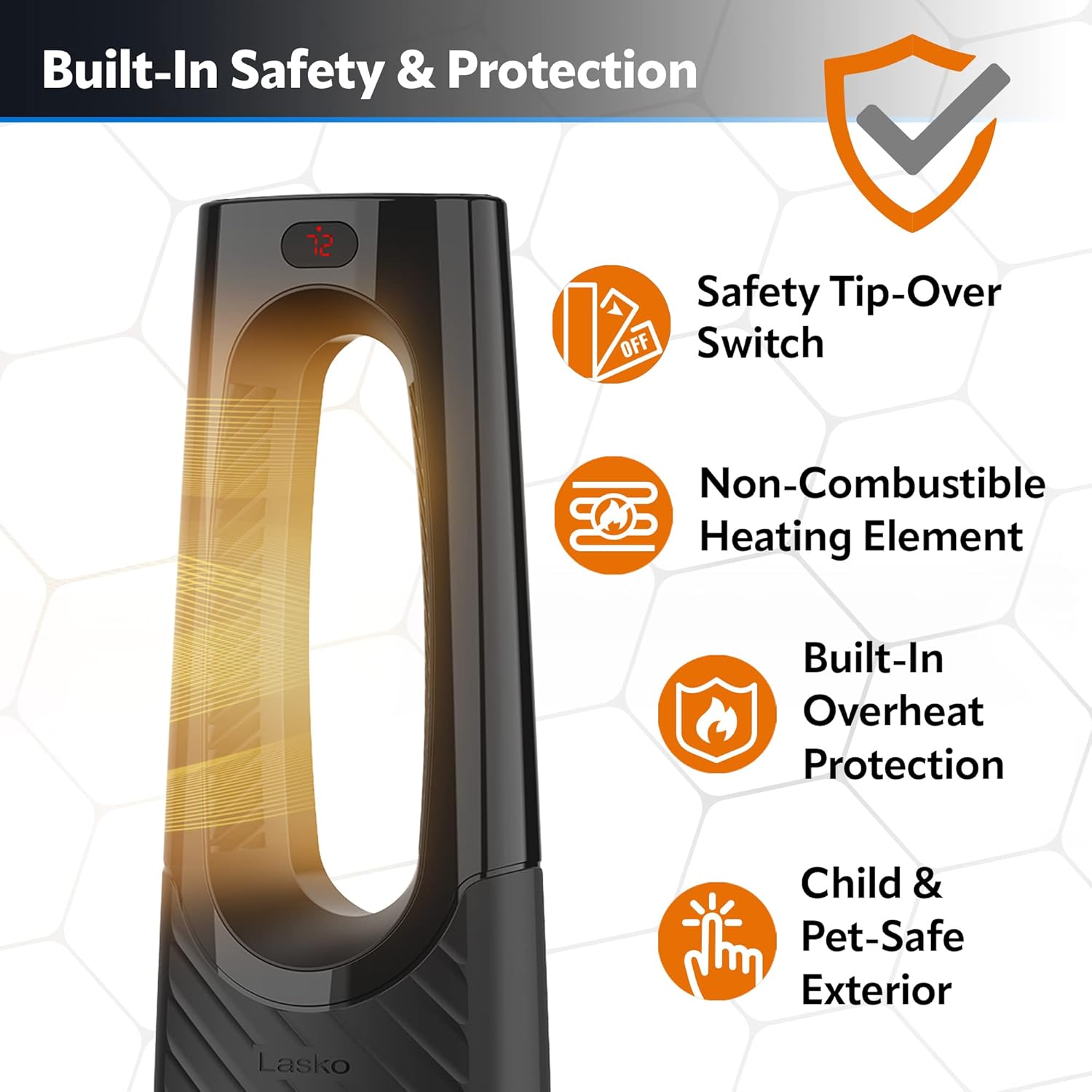 Lasko Bladeless Ceramic Tower Heater with Remote Control